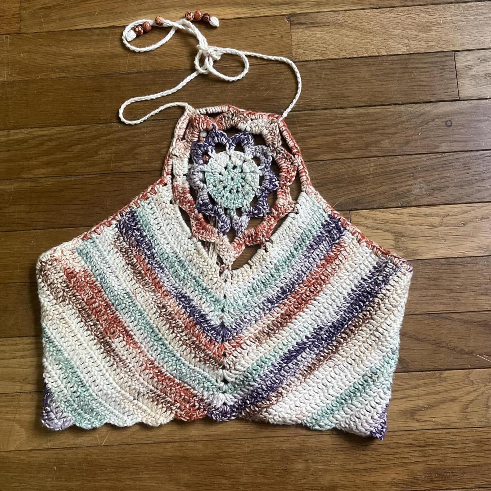 Other handmade crochet halter top Size M / US 6-8 / IT 42-44 - 2 Thumbnail
