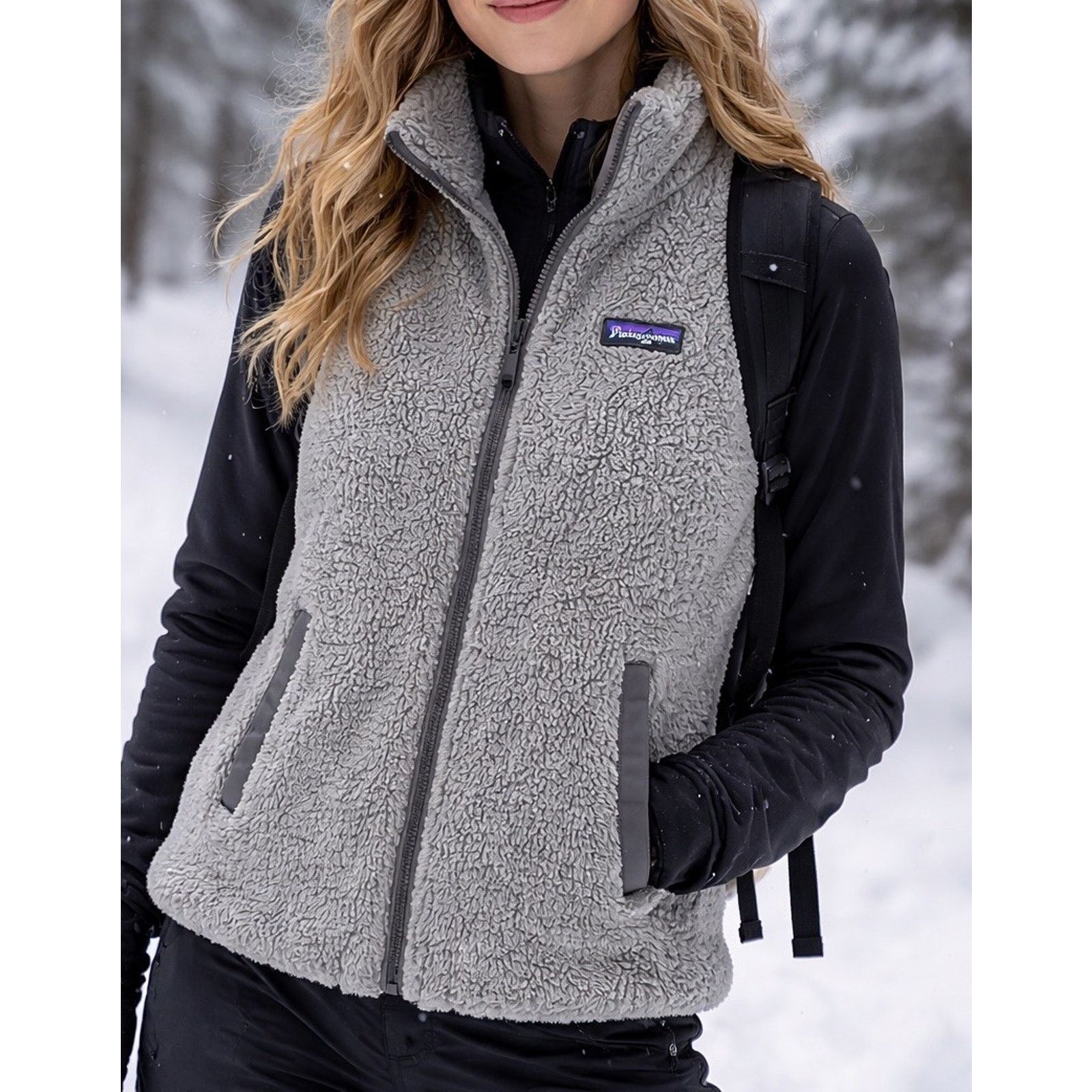 Patagonia Patagonia Sherpa Fleece Vest Gray Full Zip Gorpcore Womens M Size M / US 6-8 / IT 42-44 - 2 Thumbnail