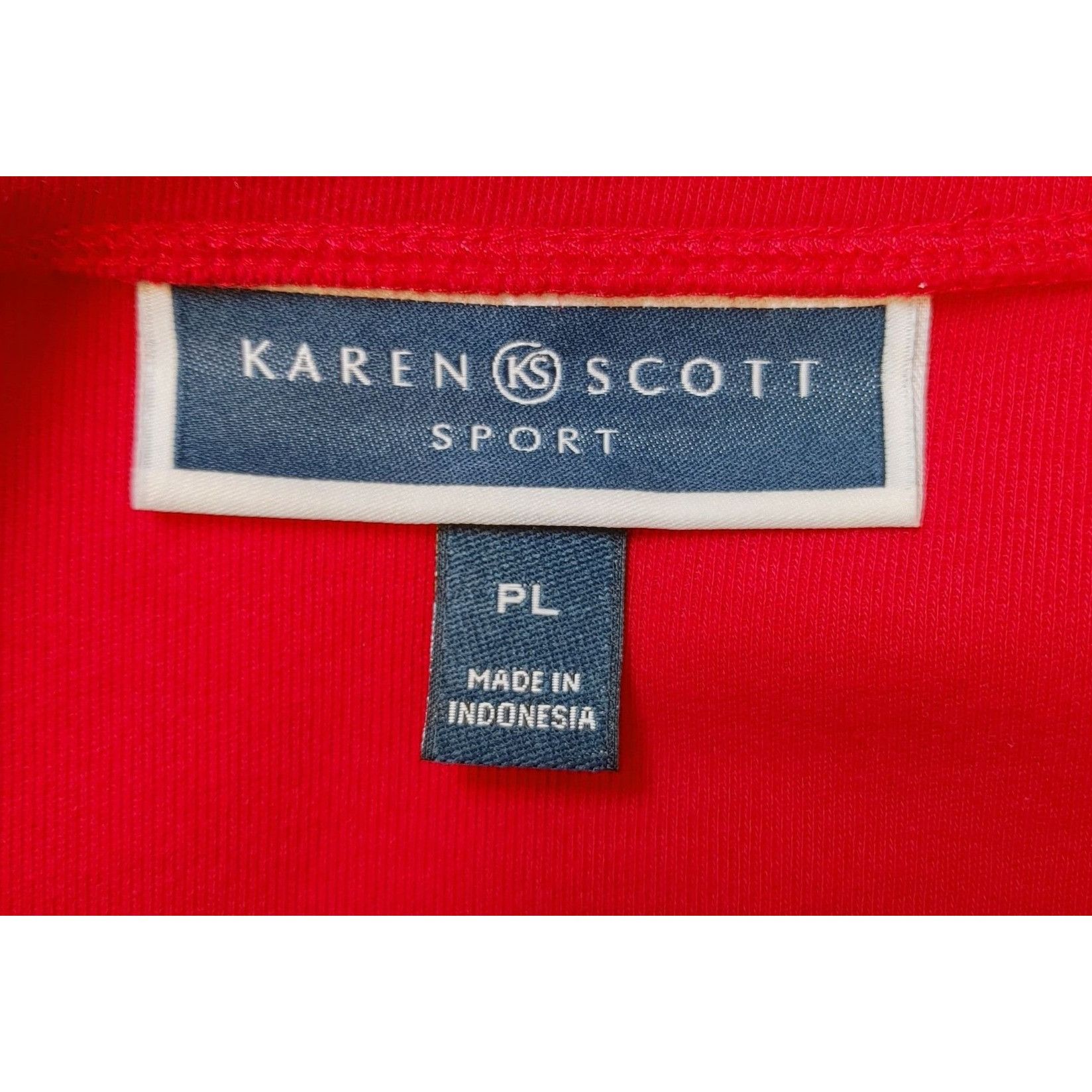 Other Karen Scott Sport Womens Petite L Red White Blue Embellished Size L / US 10 / IT 46 - 3 Thumbnail