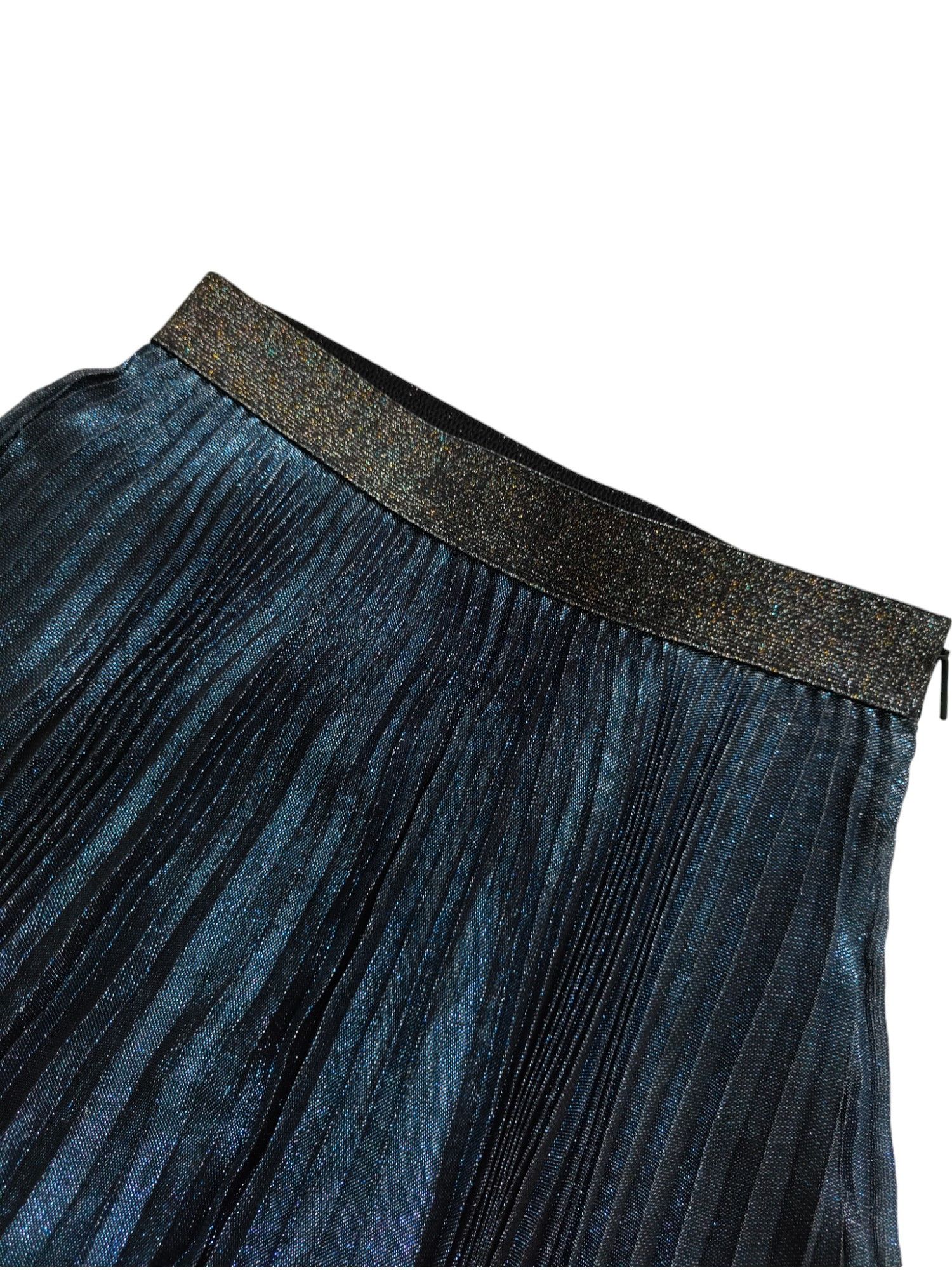 Christopher Kane Blue Shimmering Pleated Skirt Size 27" / US 4 / IT 40 - 5 Thumbnail