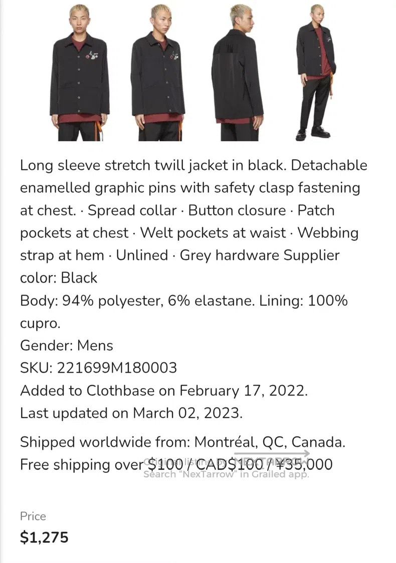 Song For The Mute Song For The Mute Badge Jacket Size US S / EU 44-46 / 1 - 9 Thumbnail