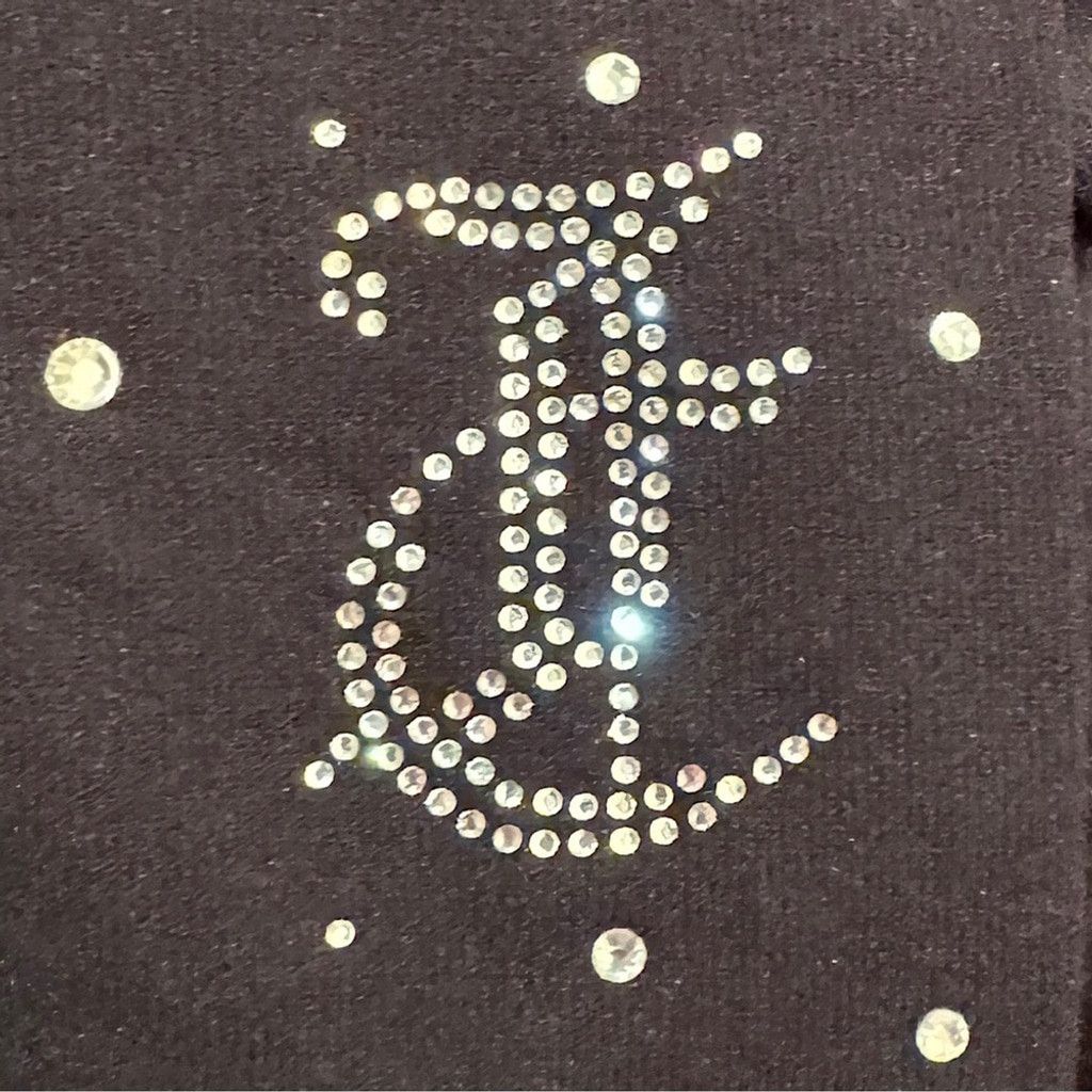 Juicy Couture Juicy Couture Bodysuit Shorts Rhinestones SZ M JC Leg LOGO Size ONE SIZE - 3 Thumbnail
