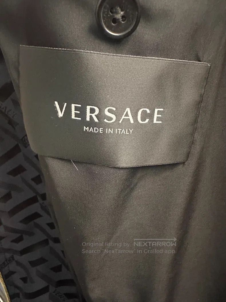 Versace Versace Maze series patchwork hooded leather jacket Size US L / EU 52-54 / 3 - 6 Thumbnail