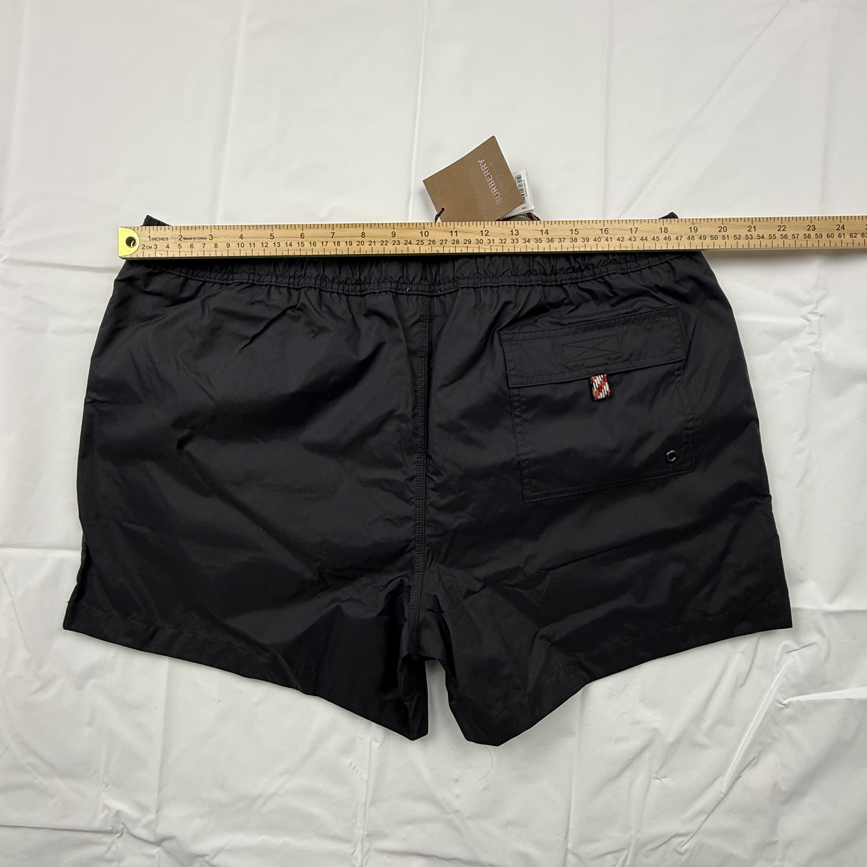Burberry Burberry London England Mens Black Logo Patch Swim Shorts Size US 41 - 10 Thumbnail
