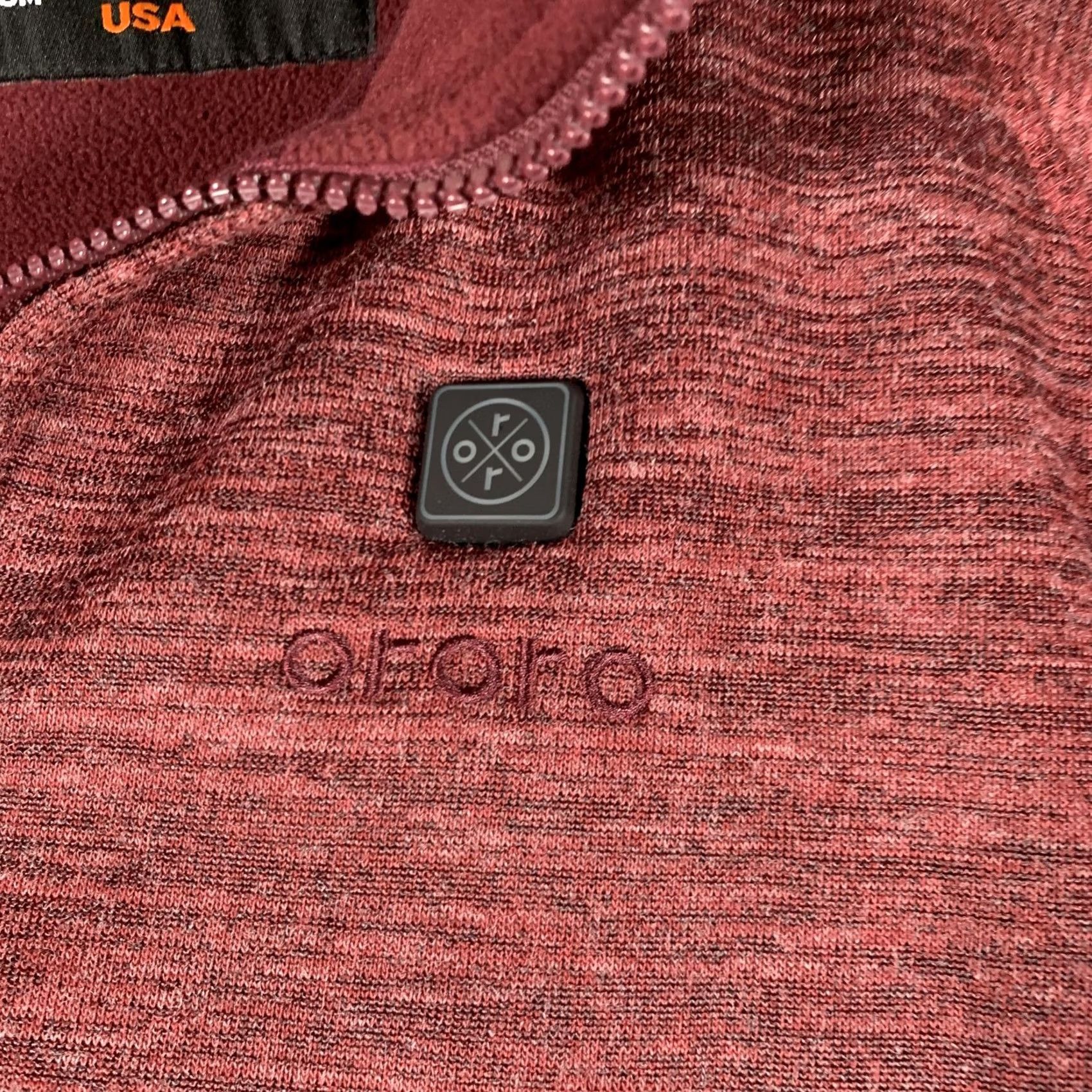 Vintage Ororo Heated Jacket Mens XL Red Fleece Full Zip Battery Pack Included Warm Jacket Size US XL / EU 56 / 4 - 4 Thumbnail