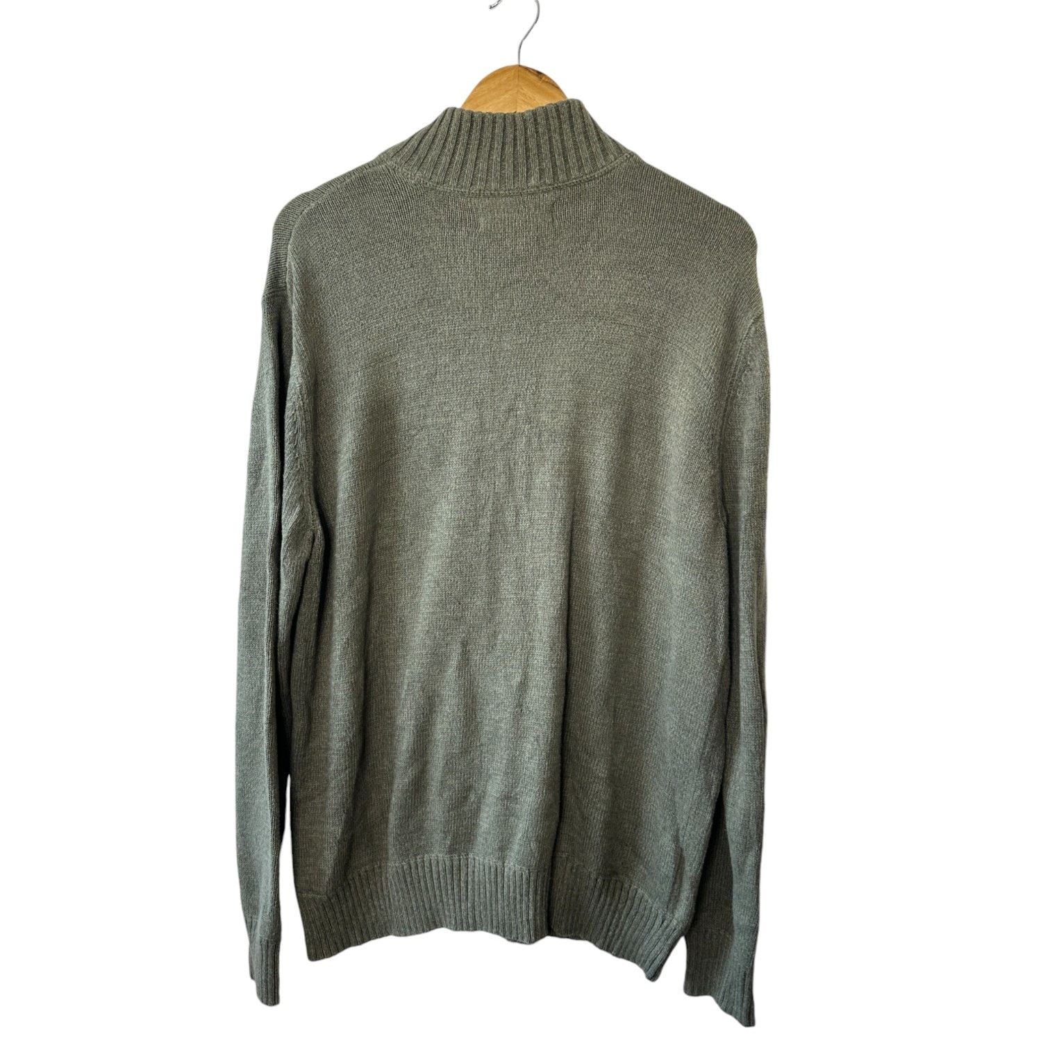 Eddie Bauer Eddie Bauer Green 1/4 Zip Medium Weight Knit Sweater Men's L Size US L / EU 52-54 / 3 - 6 Thumbnail