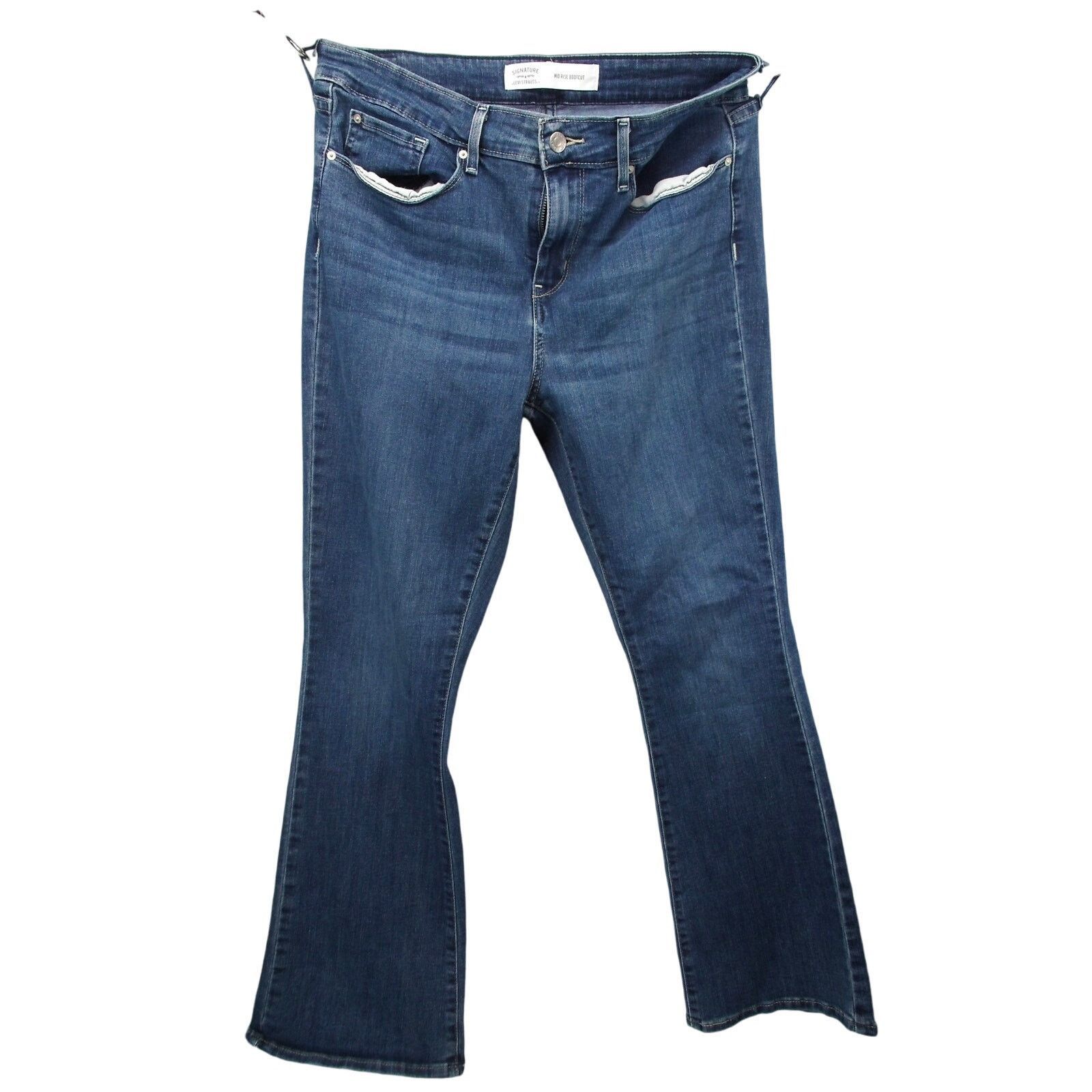 Levi's Levi's Signature 30x30 Mid Rise Boot Cut Distressed CW-4920 Size 30" / US 8 / IT 44 - 1 Thumbnail
