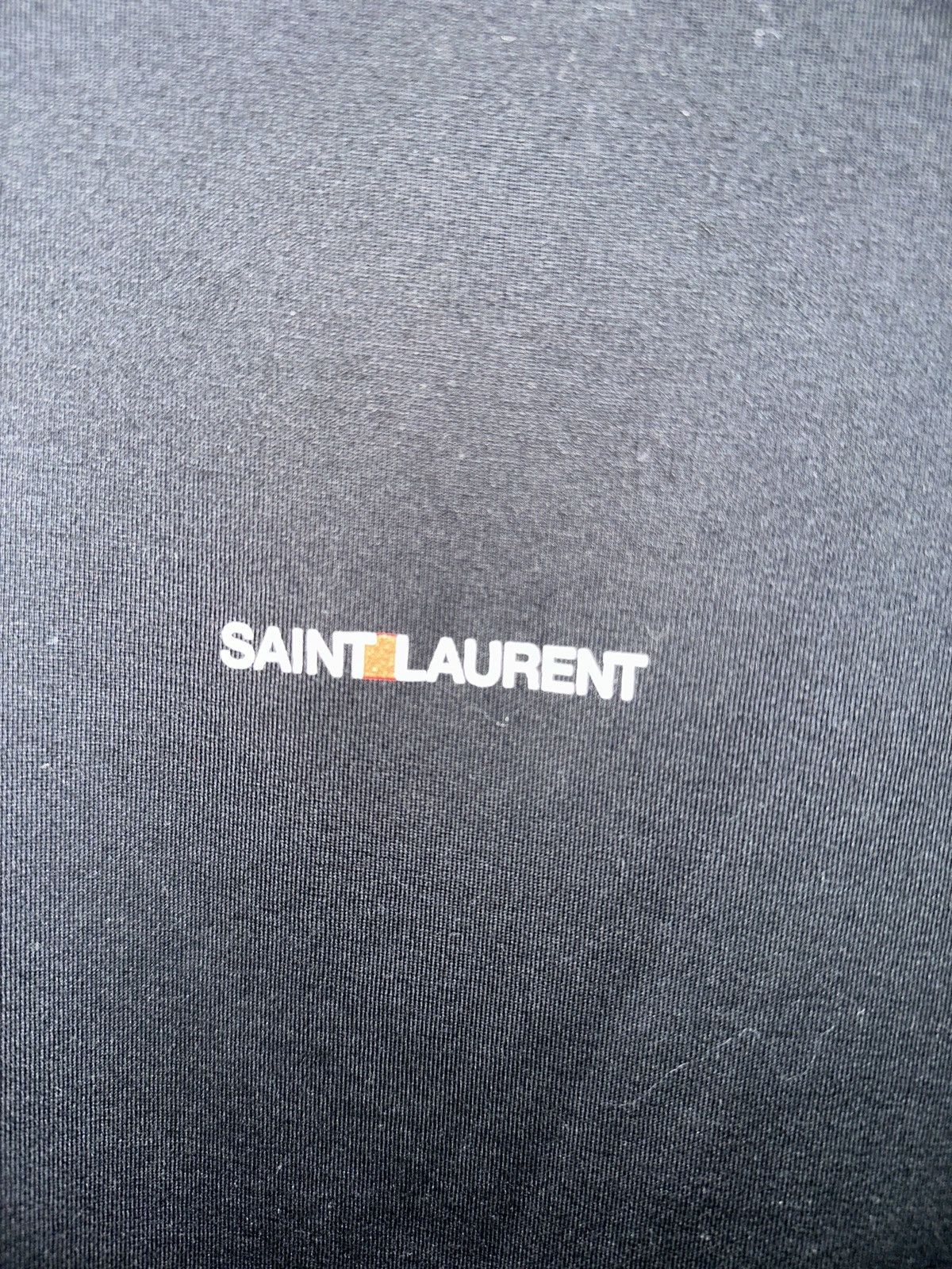 Saint Laurent Paris Saint Laurent Paris box logo T shirt Size US L / EU 52-54 / 3 - 2 Thumbnail