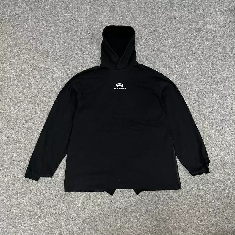 Balenciaga Balenciaga Black Paneled Ski Jersey Hoodie - dmc Size US M / EU 48-50 / 2 - 1 Thumbnail