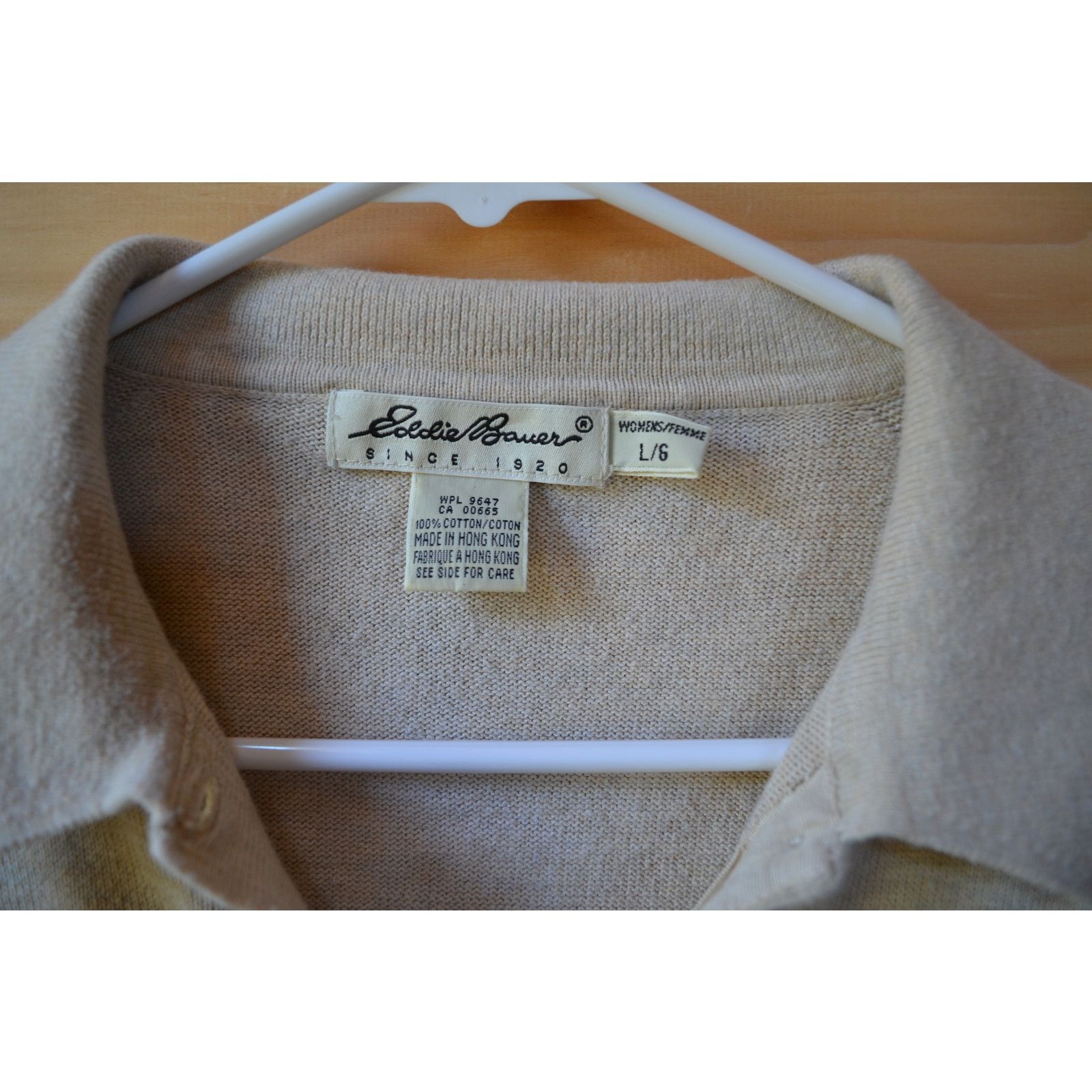 Eddie Bauer Eddie Bauer Vintage 100% Cotton Cream Cardigan Size L Size L / US 10 / IT 46 - 2 Thumbnail