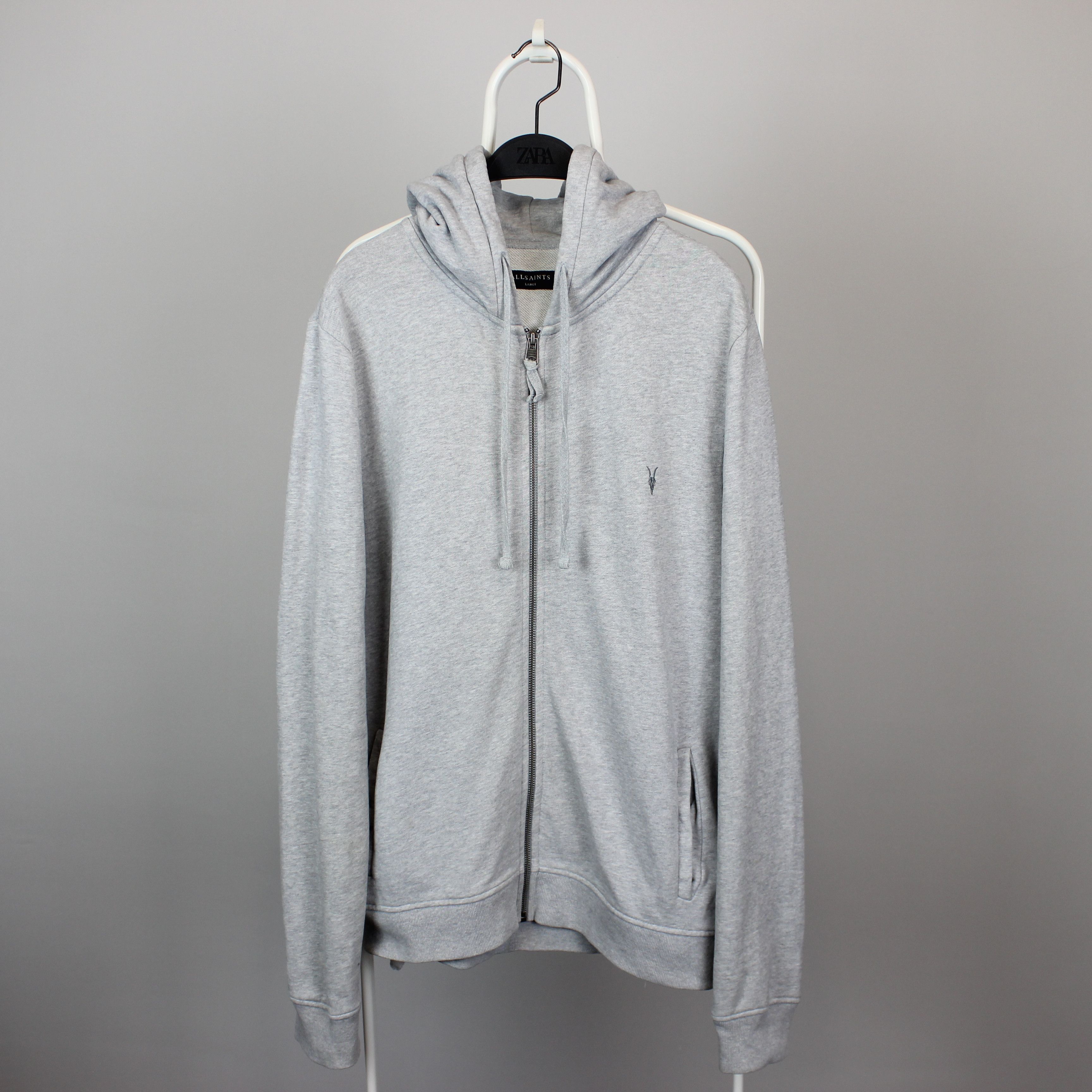 Allsaints Allsaints hoodie men Raven hoody L gray full zip Size US XL / EU 56 / 4 - 2 Thumbnail