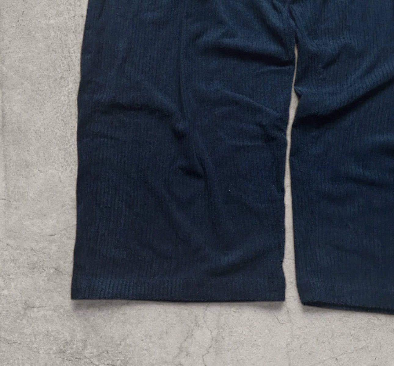 Japanese Brand Super baggy wide leg corduroy trousers joggers in black. L. Size US 34 / EU 50 - 3 Thumbnail