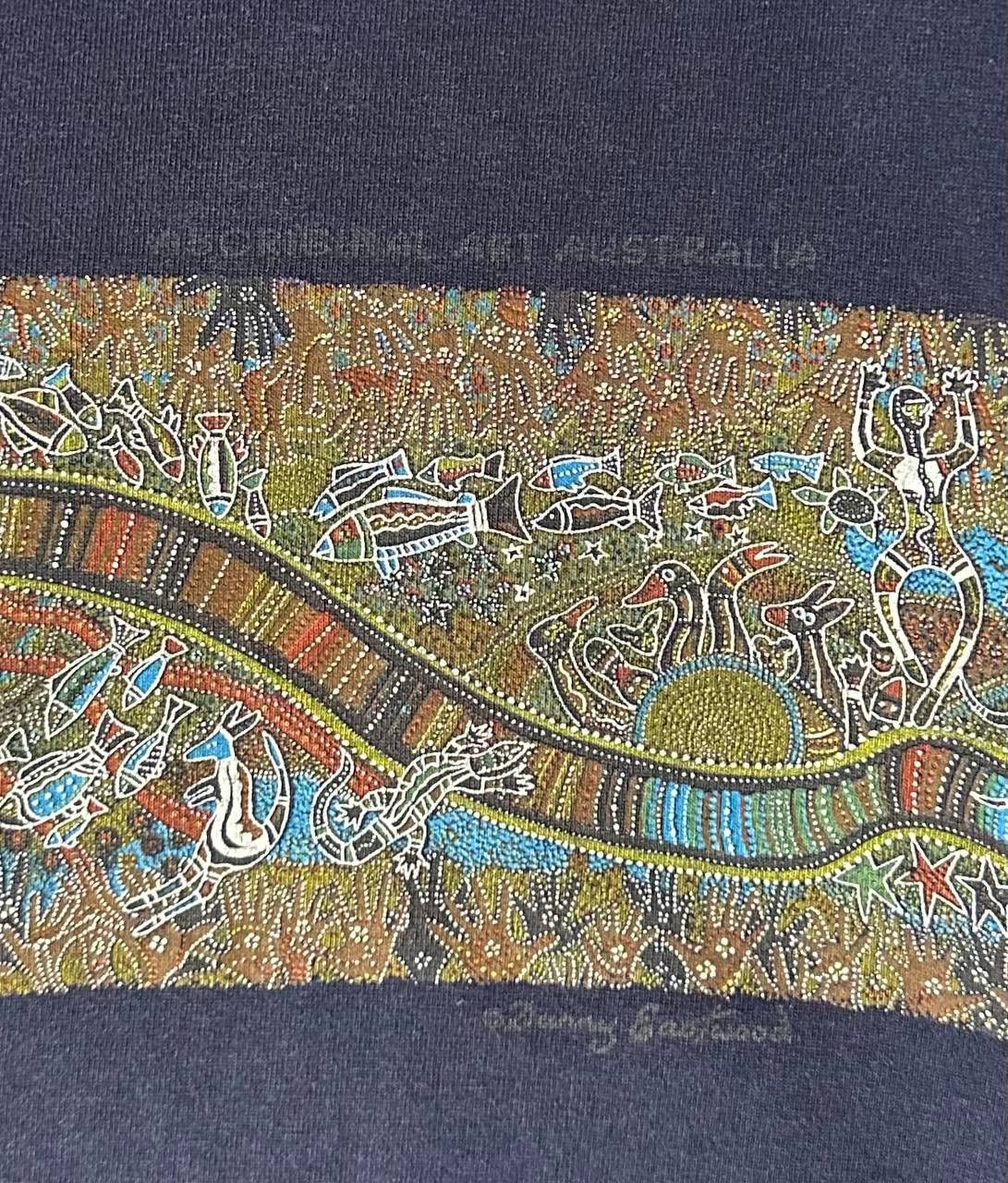 Vintage Danny Eastwood Rainbow Serpent Aboriginal Art Australia tee Size US M / EU 48-50 / 2 - 4 Thumbnail