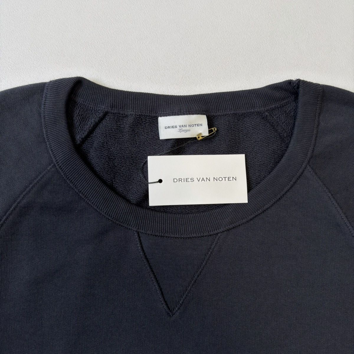 Dries Van Noten ‘Contrast Side Seams’ Black Sweatshirt Size US L / EU 52-54 / 3 - 3 Thumbnail