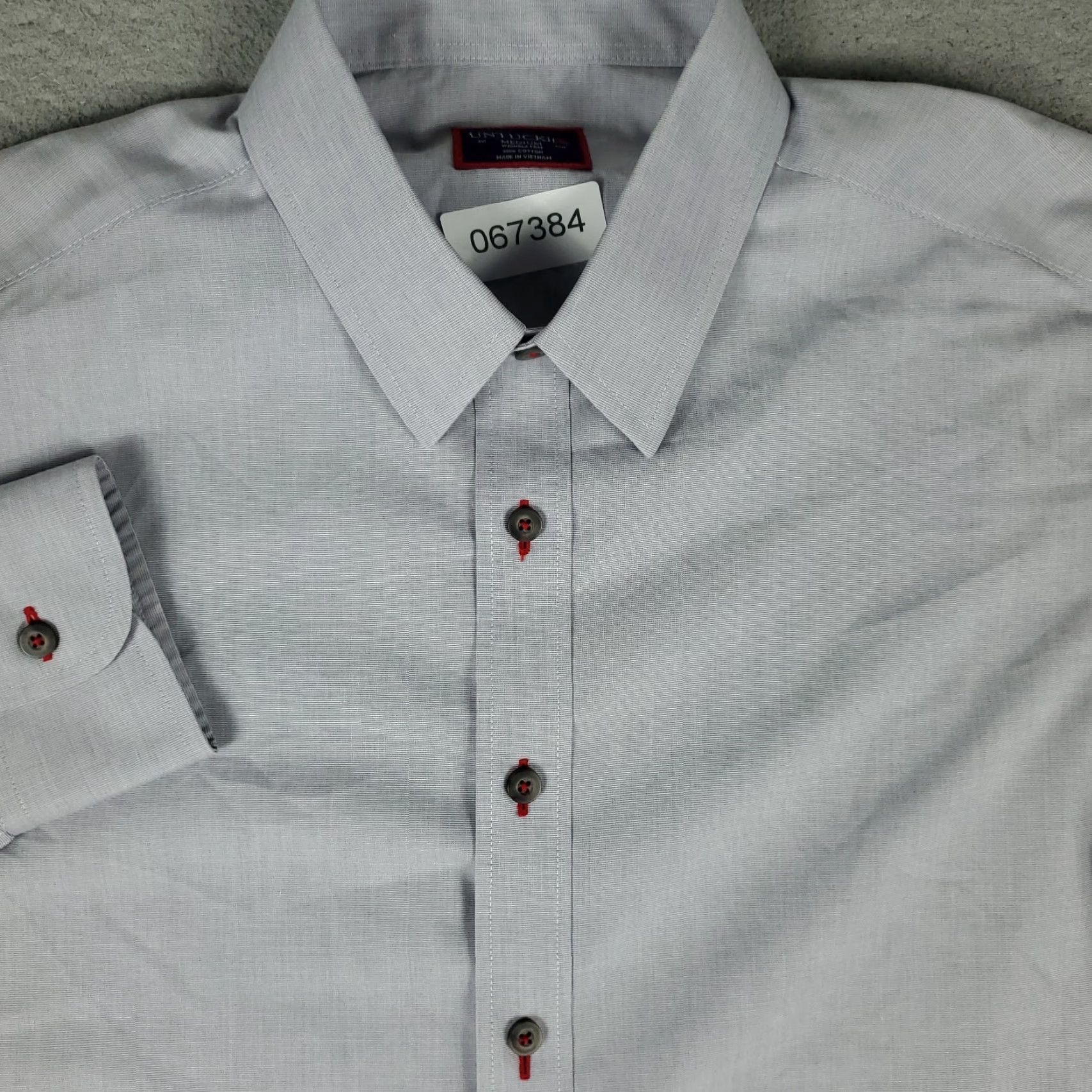 UNTUCKit UNTUCKit Shirt Mens Medium Gray Casual Button Up Long Sleeve Shirt Mens Gray Buttons Up Size US M / EU 48-50 / 2 - 2 Thumbnail