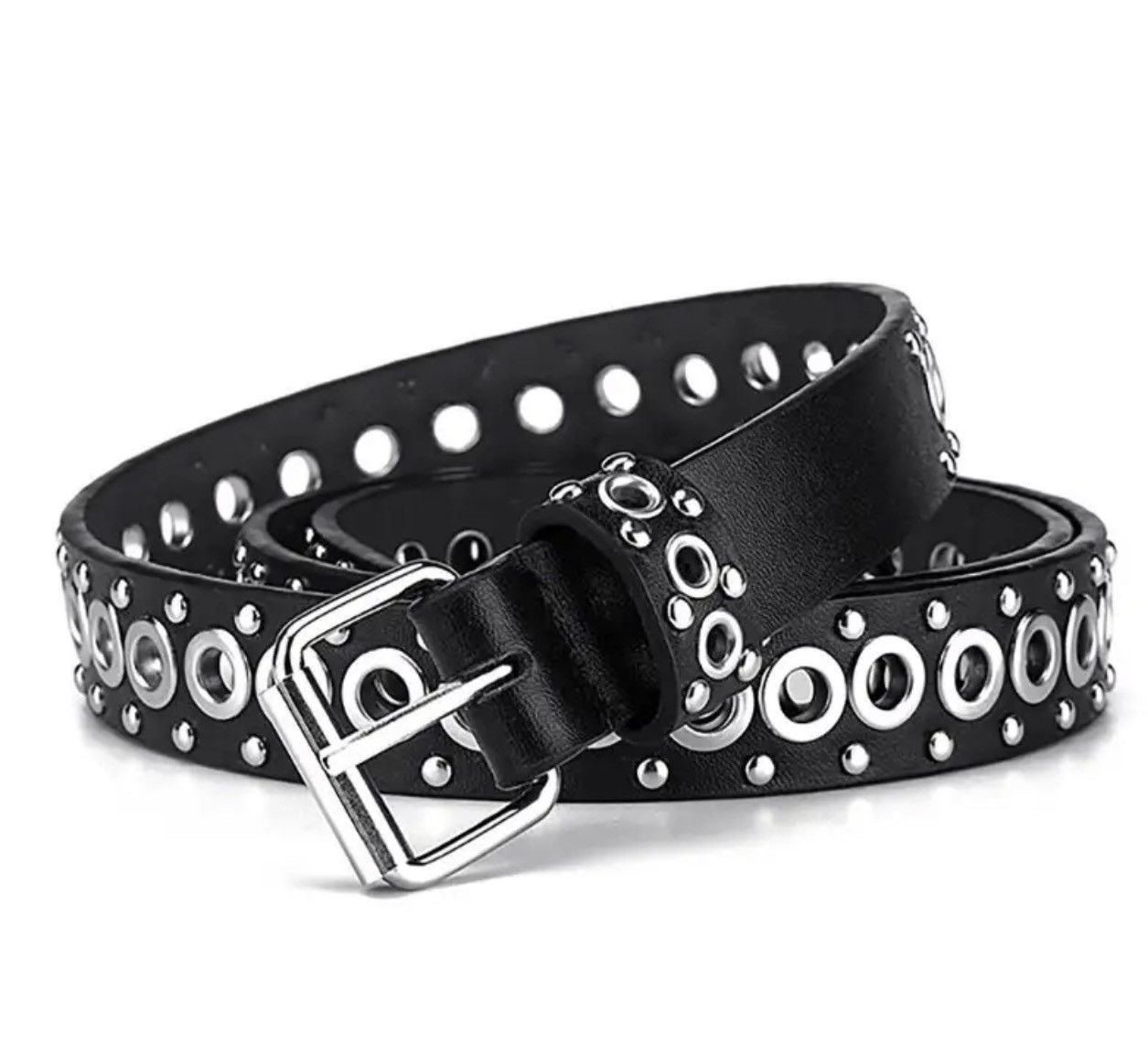 Vintage Fashionable Rivet Thin Belt Size ONE SIZE - 1 Thumbnail
