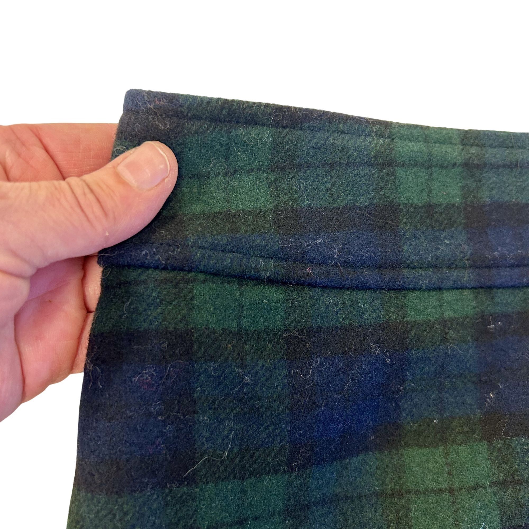 J.Crew NWT New J Crew BLACKWATCH Wool TWEED Plaid Tartan Mini Skirt Size 24" / US 00 / IT 34 - 3 Thumbnail