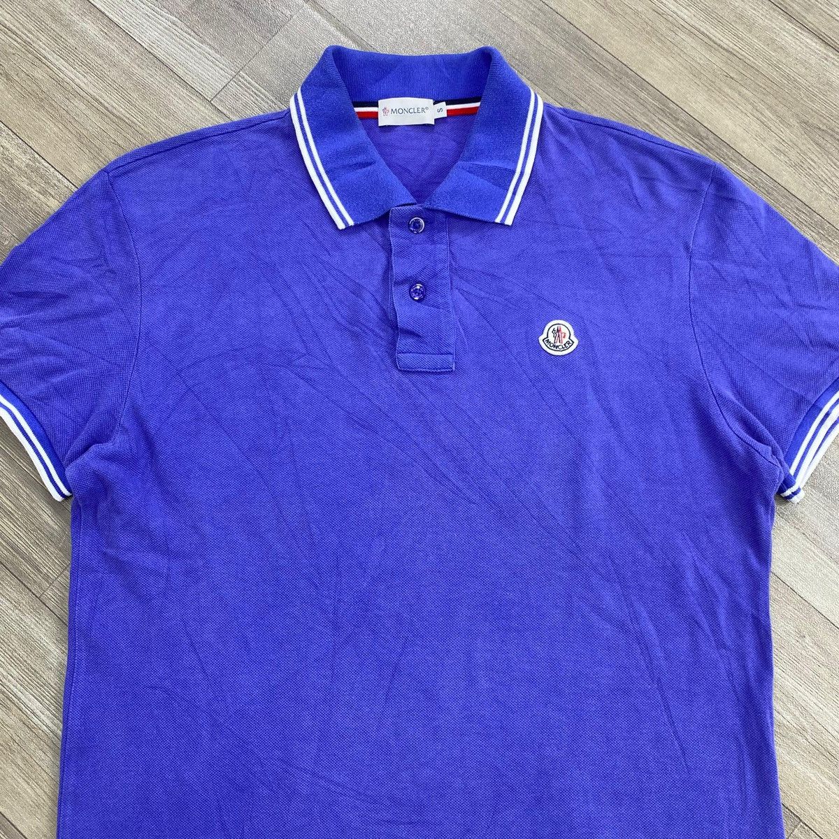 Moncler Vintage Moncler Maglia Polo Manica Corta Polo T-Shirt Luxury Size US S / EU 44-46 / 1 - 2 Thumbnail