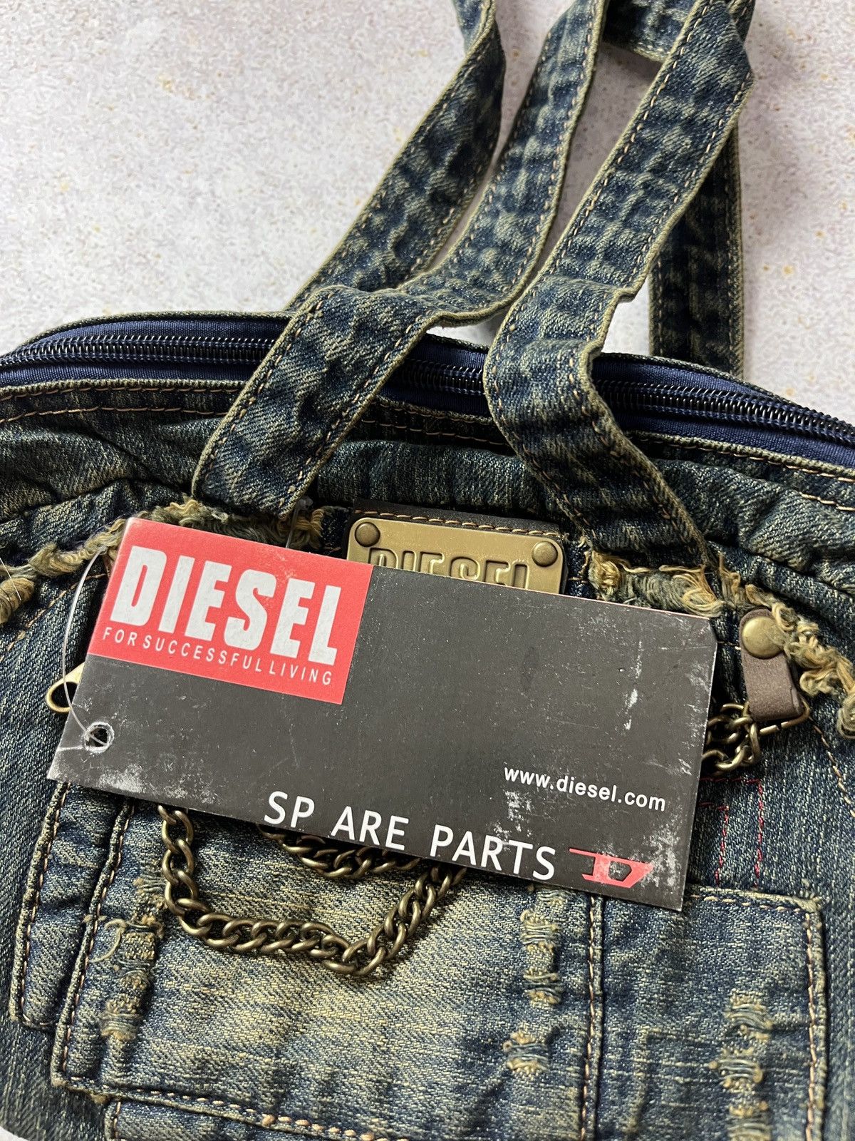 Diesel NEW WITH TAGS Vintage Diesel Shoulder Bag Y2K Spare Parts Size ONE SIZE - 3 Thumbnail