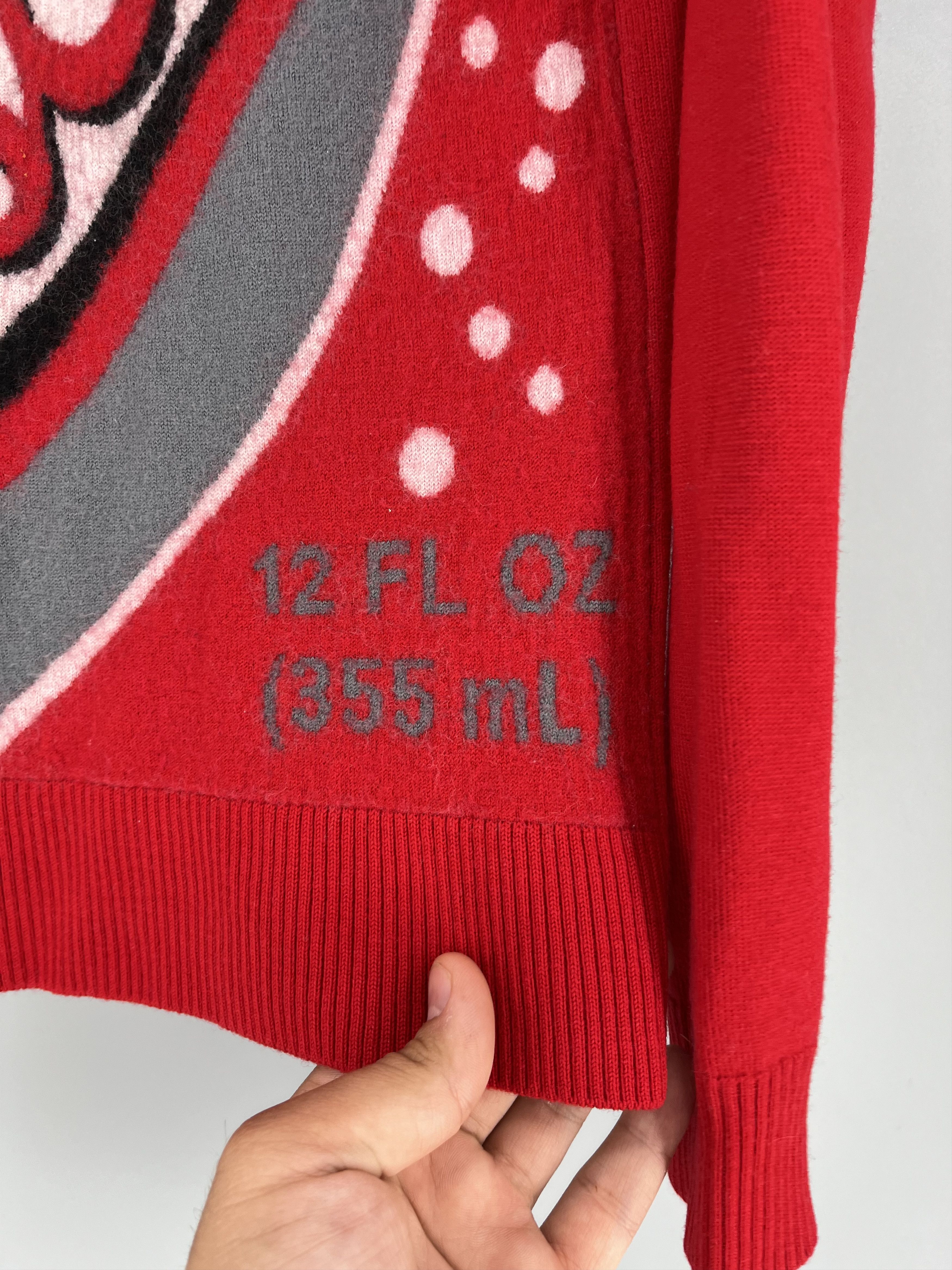 Moschino Vintage Drink 335ml Moschino Sweater 100 Wool Lana Size S / US 4 / IT 40 - 8 Thumbnail