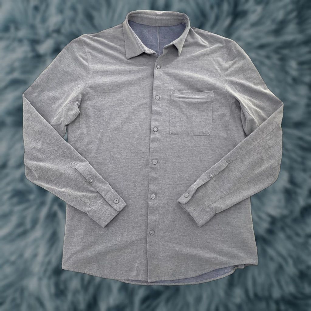 Lululemon Lululemon Men’s Shirt Long Sleeve Button-Up Purple Commission Classic Preowned Casual Business Size US S / EU 44-46 / 1 - 1 Thumbnail