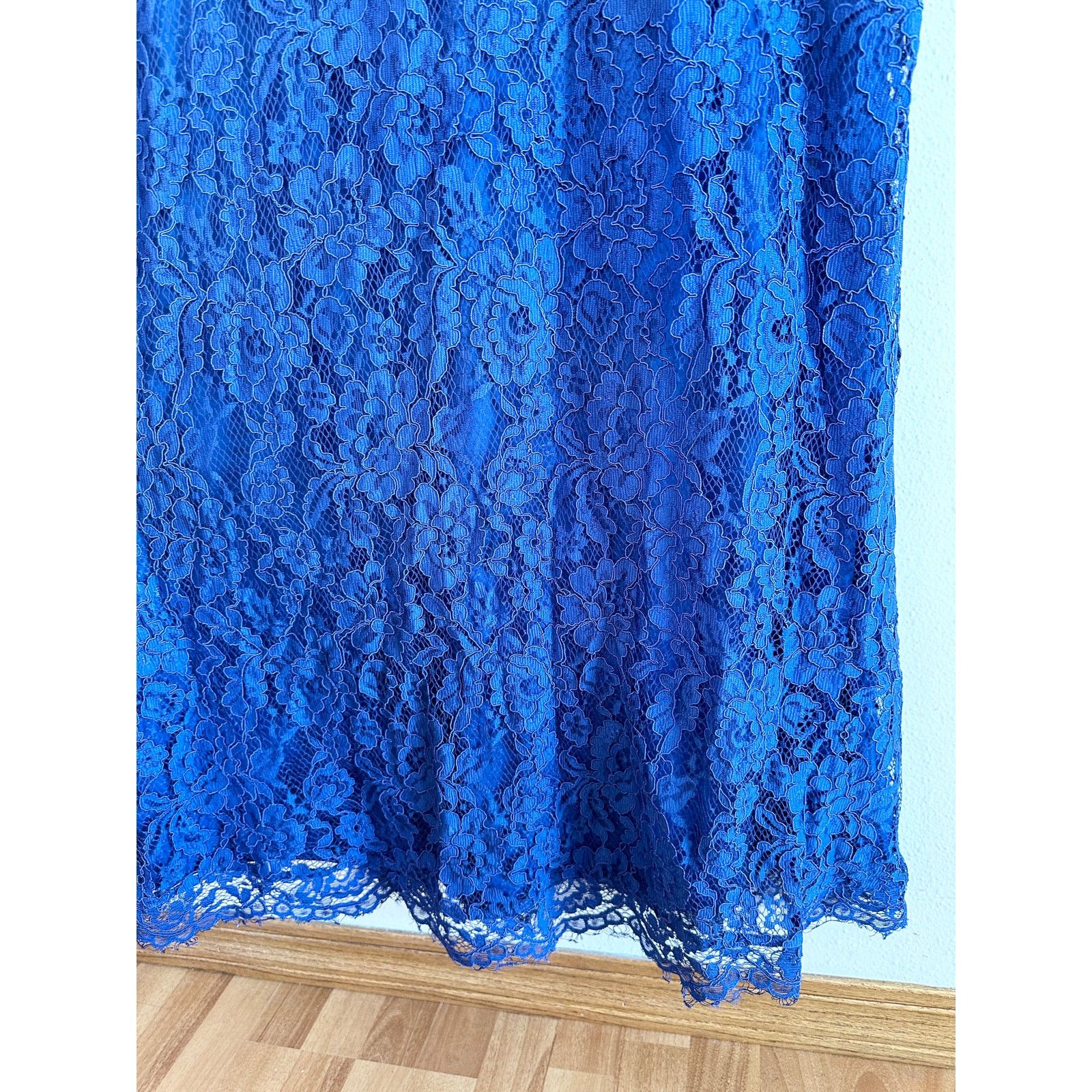 Other NWT Lulu’s Dark Blue Lace Keyhole Back Gown Size L / US 10 / IT 46 - 5 Thumbnail