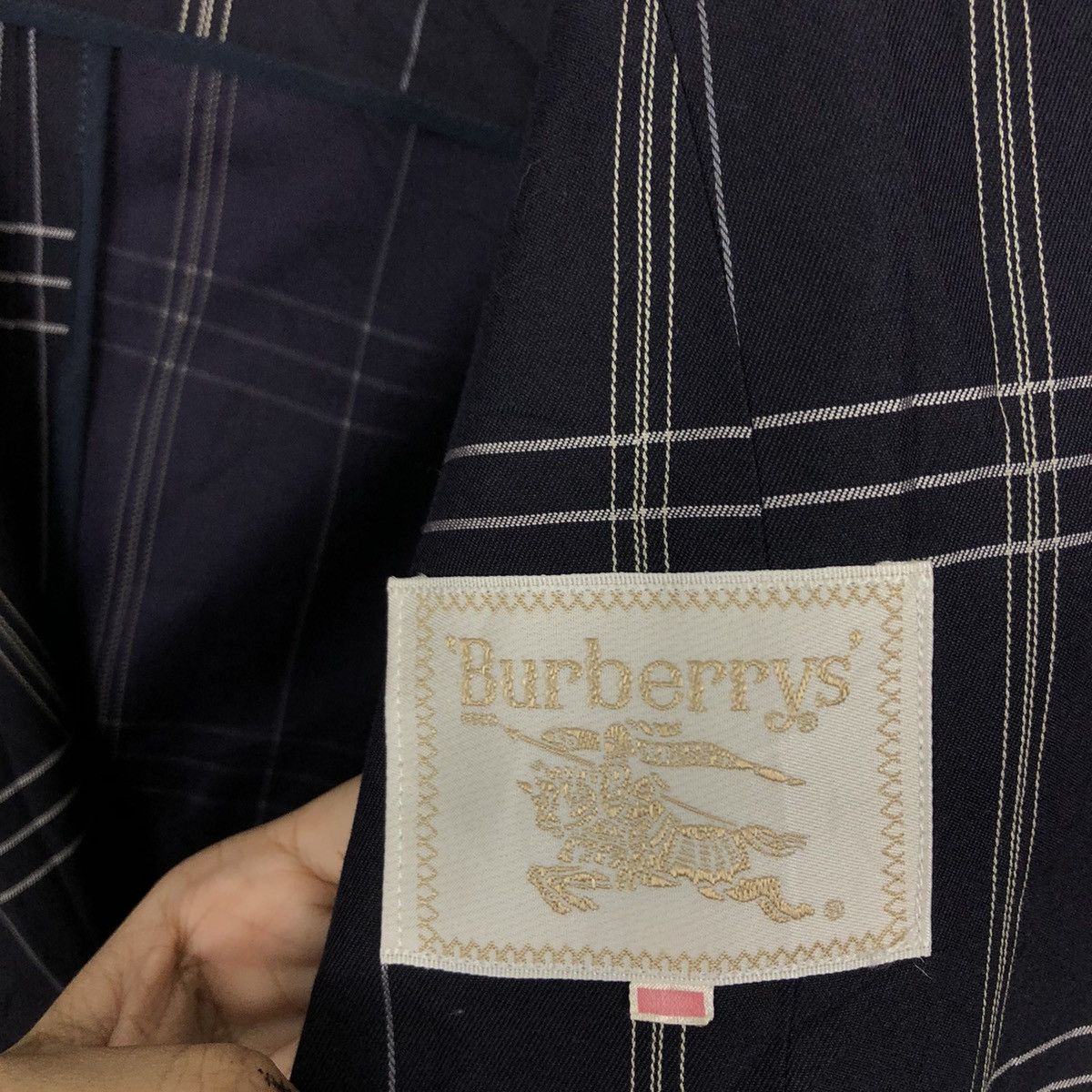 Burberry VINTAGE BURBERRYS DOUBLE BREAST JACKET TARTAN DESIGN Size US S / EU 44-46 / 1 - 12 Thumbnail