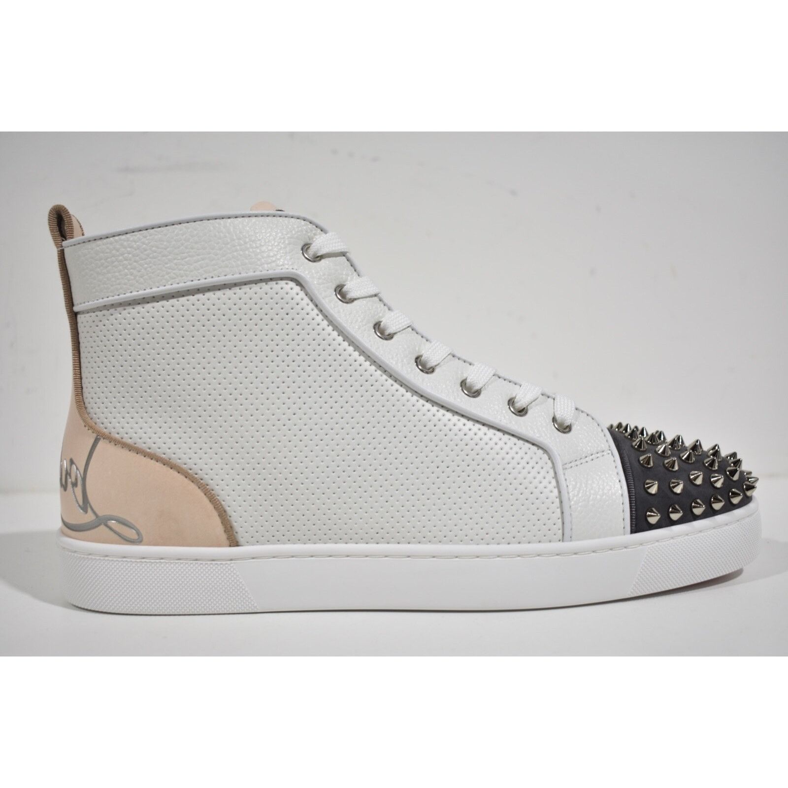 Christian Louboutin Christian Louboutin Lou Spikes Perforated High Top Sneaker Size US 9 / EU 42 - 2 Thumbnail