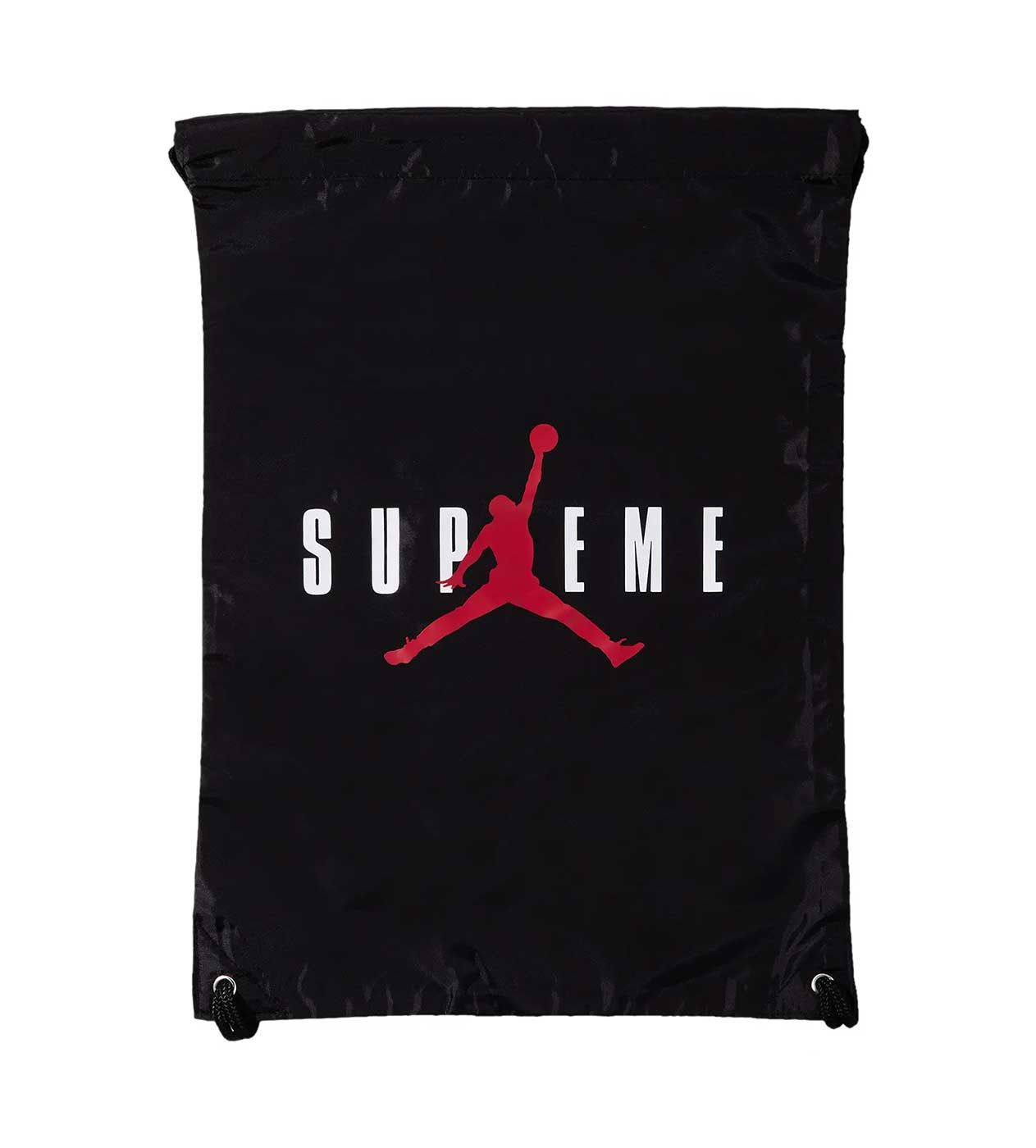 Supreme x Jordan Drawstring Bag Black Bags Size ONE SIZE - 1 Thumbnail
