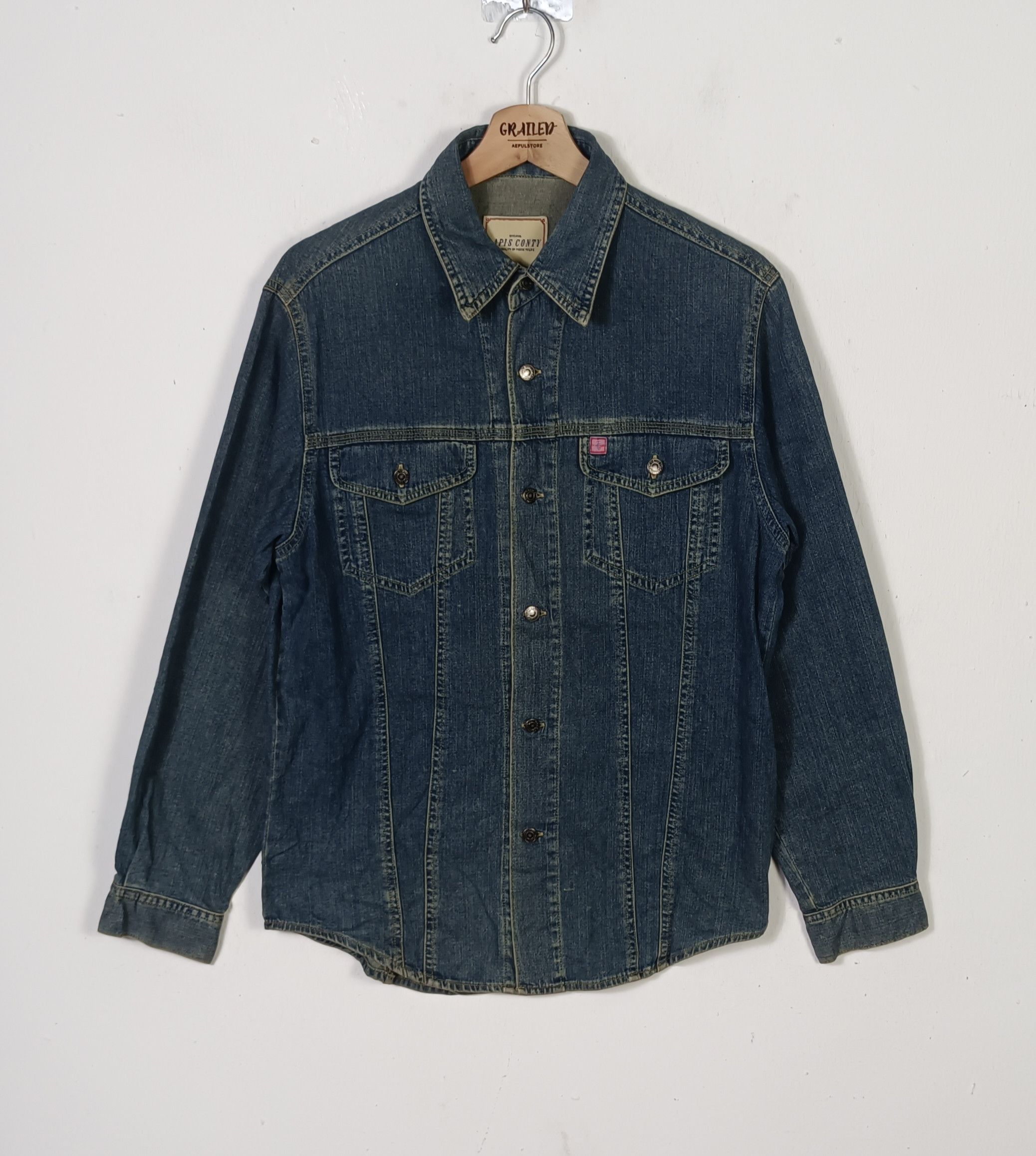 Japanese Brand × Vintage Vintage I L L S Zip Up Hoodie Denim