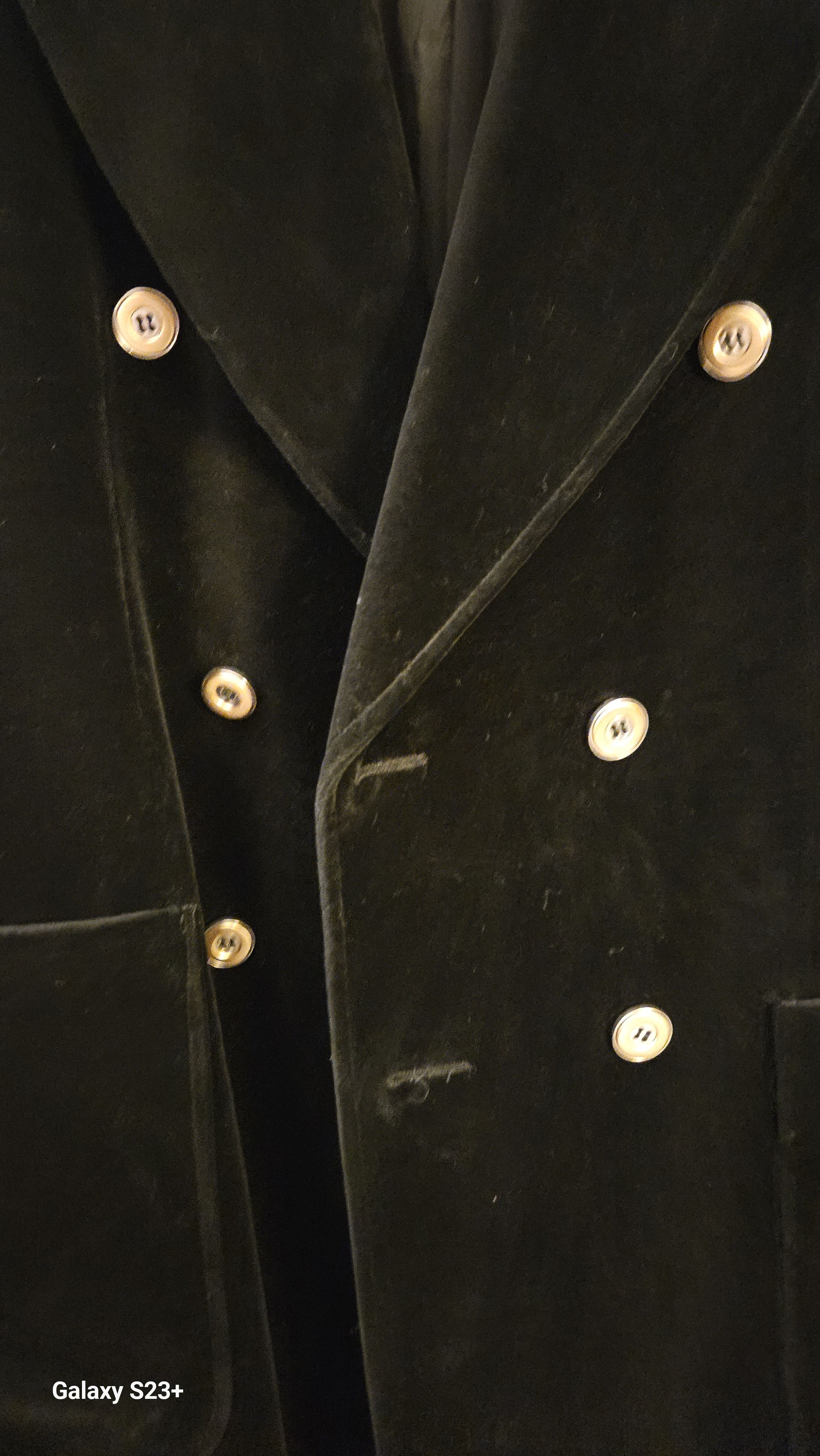 Van Gils Black Velvet Coat- by VAN GILS- Men's/sz. 36-38 (US) Size US M / EU 48-50 / 2 - 13 Thumbnail
