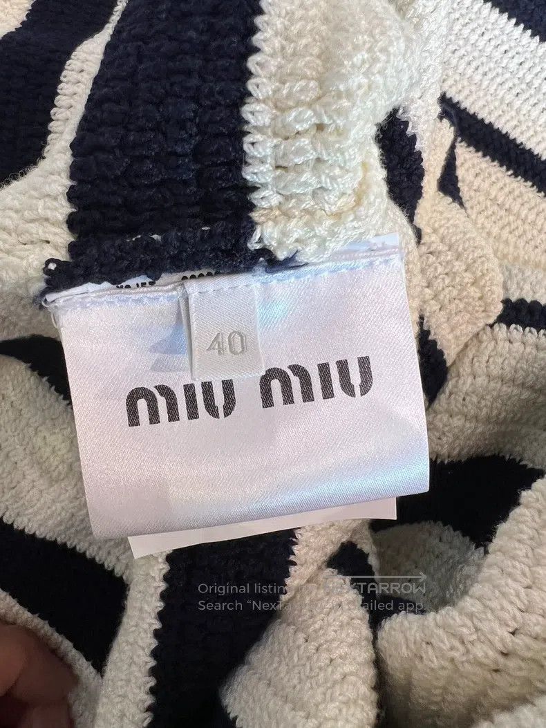 Miu Miu Miu Miu 40 Striped knit dress Size M / US 6-8 / IT 42-44 - 6 Thumbnail