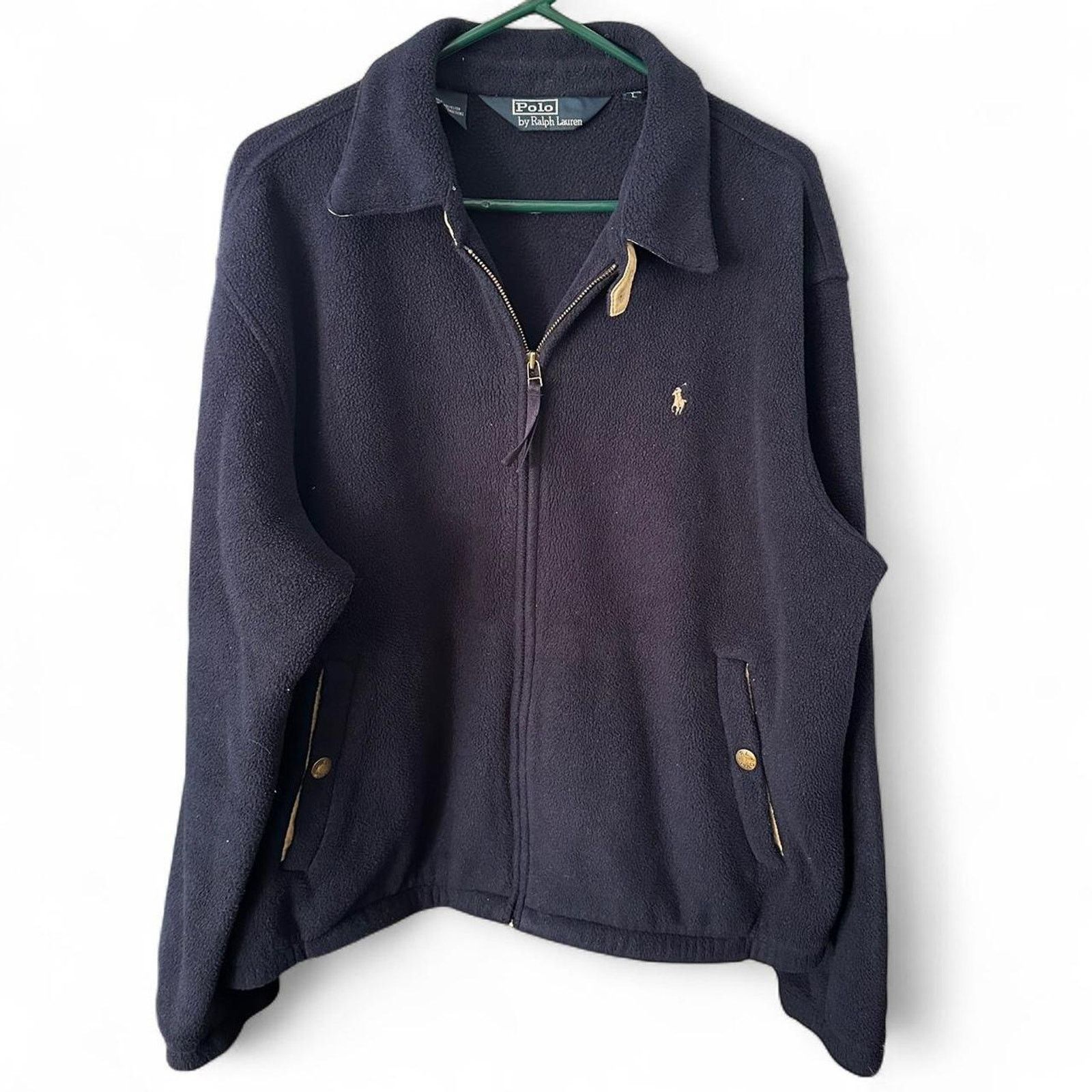 Polo Ralph Lauren × Vintage Vintage Polo Ralph Lauren Full Zip Fleece Jacket size L Size US L / EU 52-54 / 3 - 1 Thumbnail
