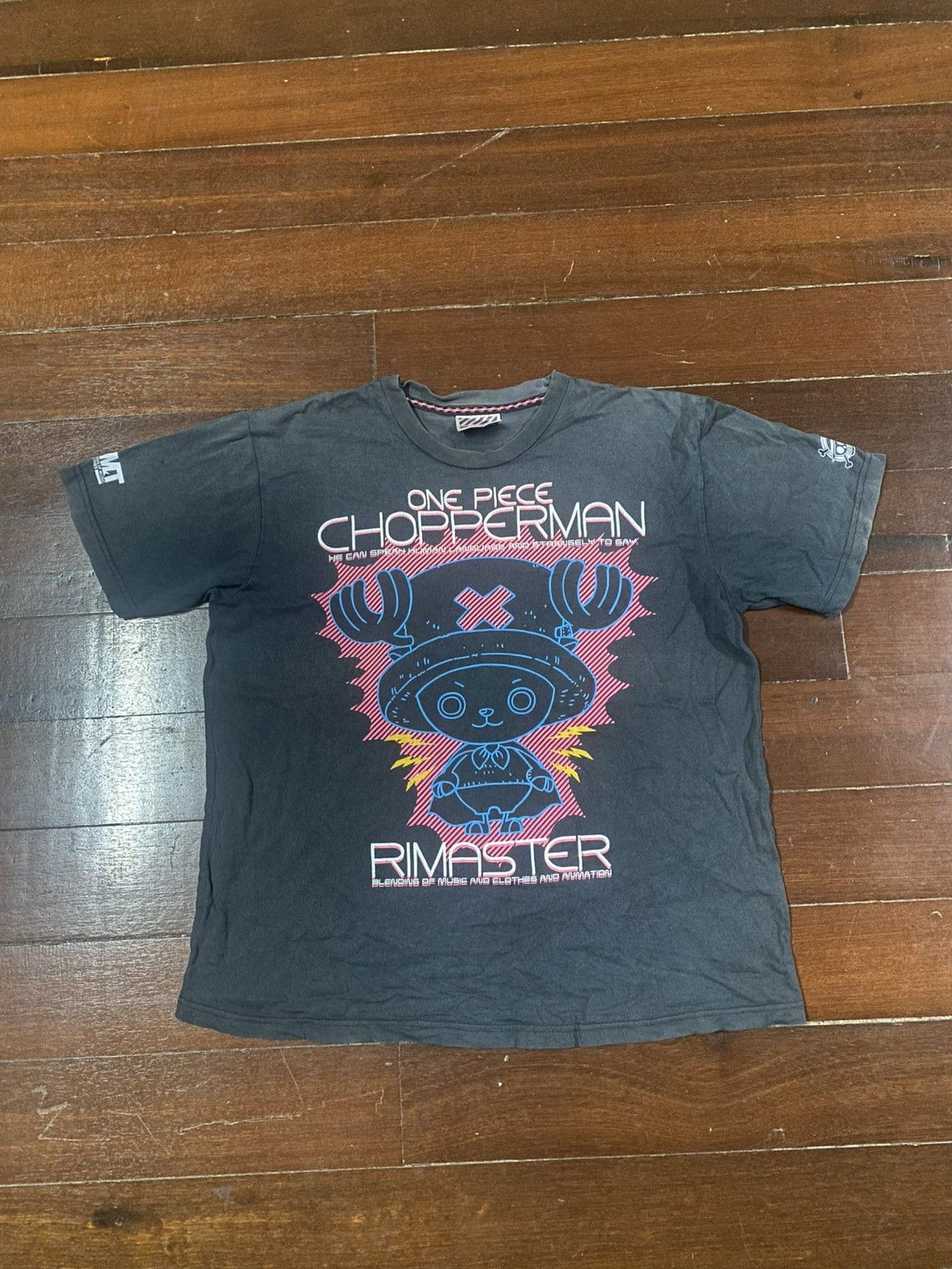 Anime Rare Vintage ONE PIECE Tony Chopperman Spell Out Big Logo Size US XL / EU 56 / 4 - 1 Thumbnail