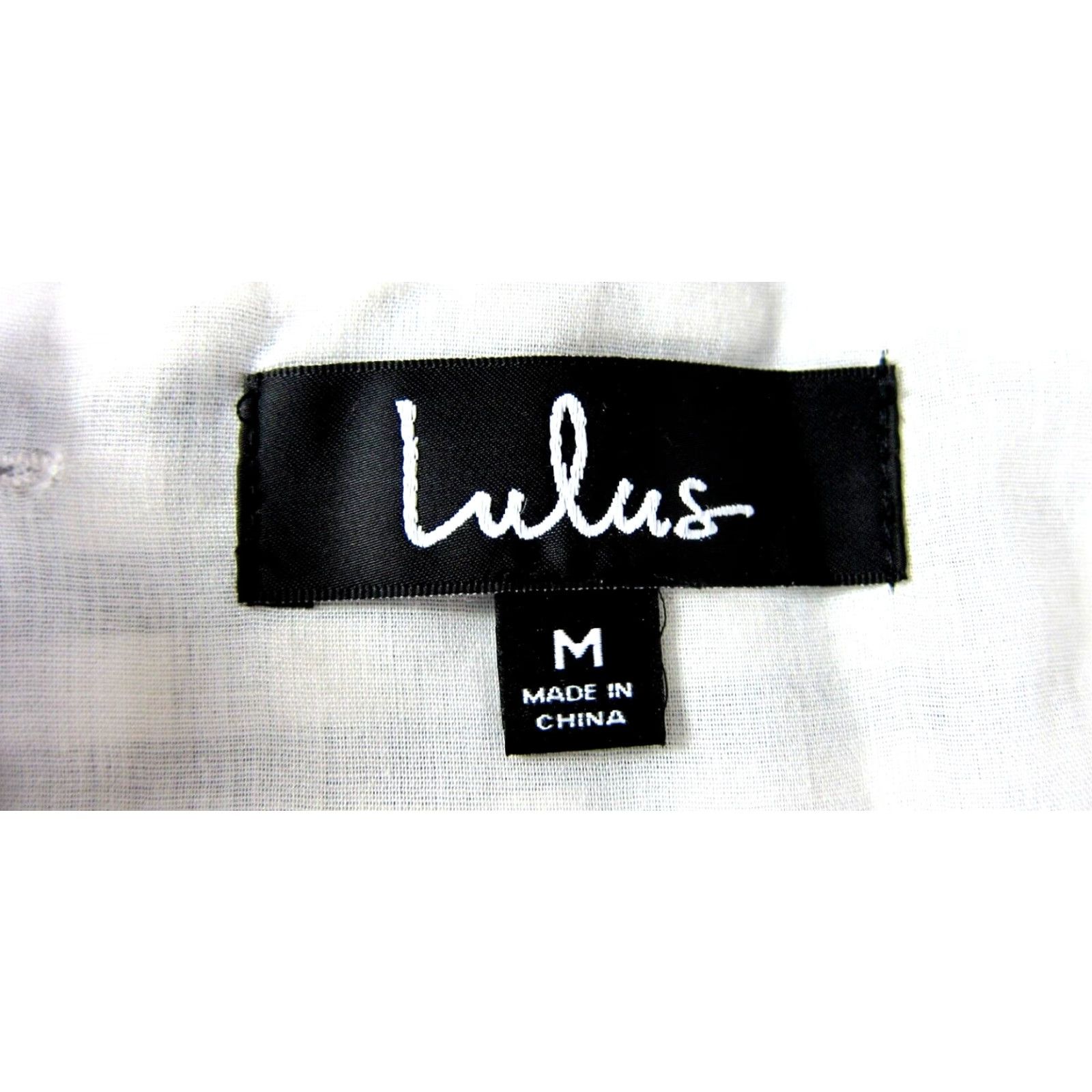 Lulus Lulu's Black White Plaid Short Puff Sleeve Sheath Dress Women Medium Size 32" / US 10 / IT 46 - 6 Thumbnail