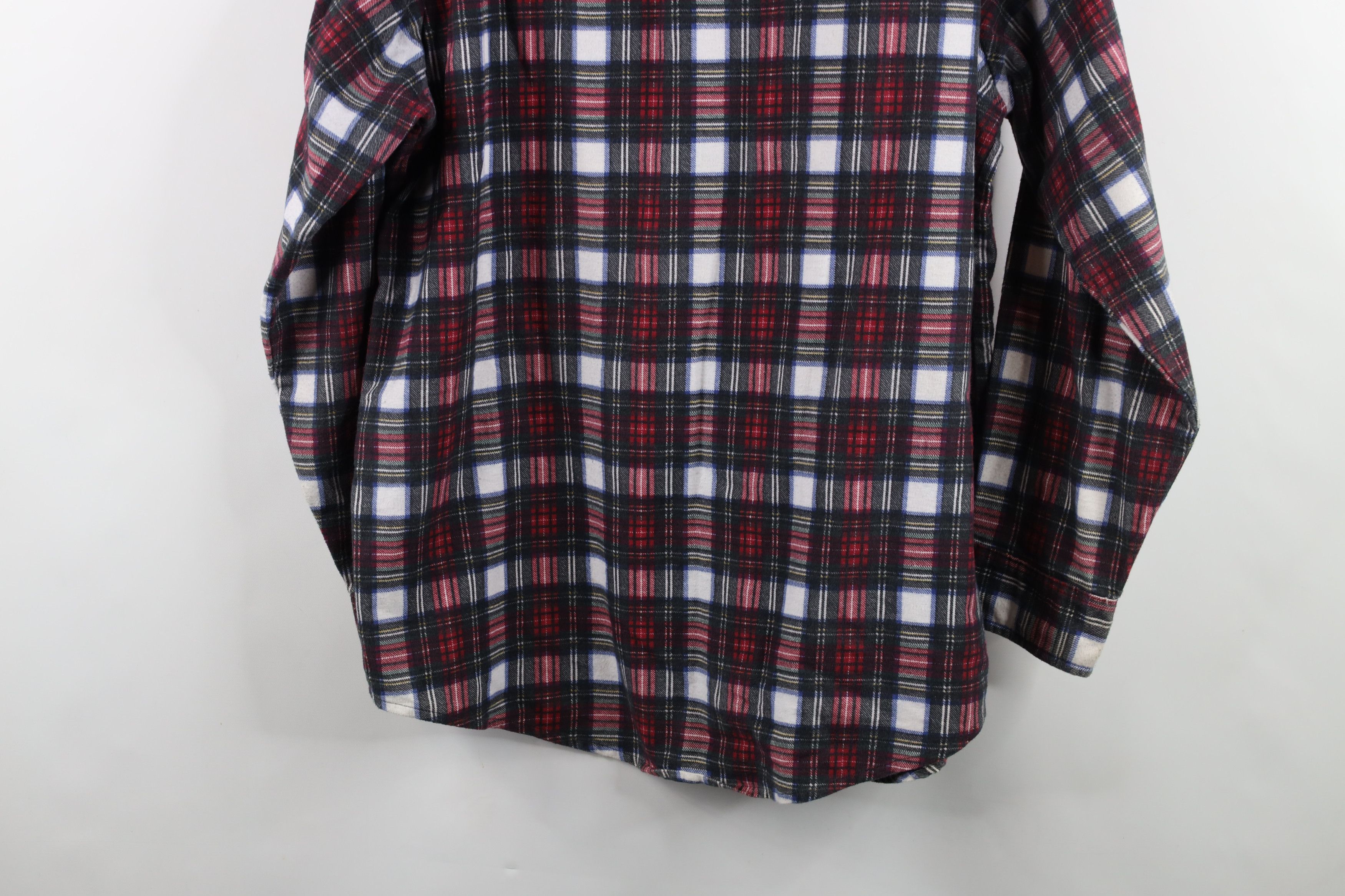 Vintage Vintage 90s Streetwear Pocket Flannel Collared Button Shirt Size US L / EU 52-54 / 3 - 11 Thumbnail