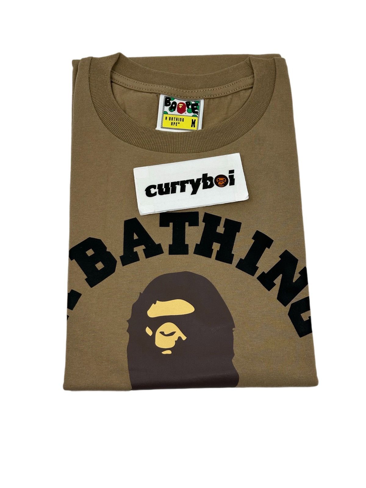 Bape Bape College Tee Beige Size US M / EU 48-50 / 2 - 2 Thumbnail