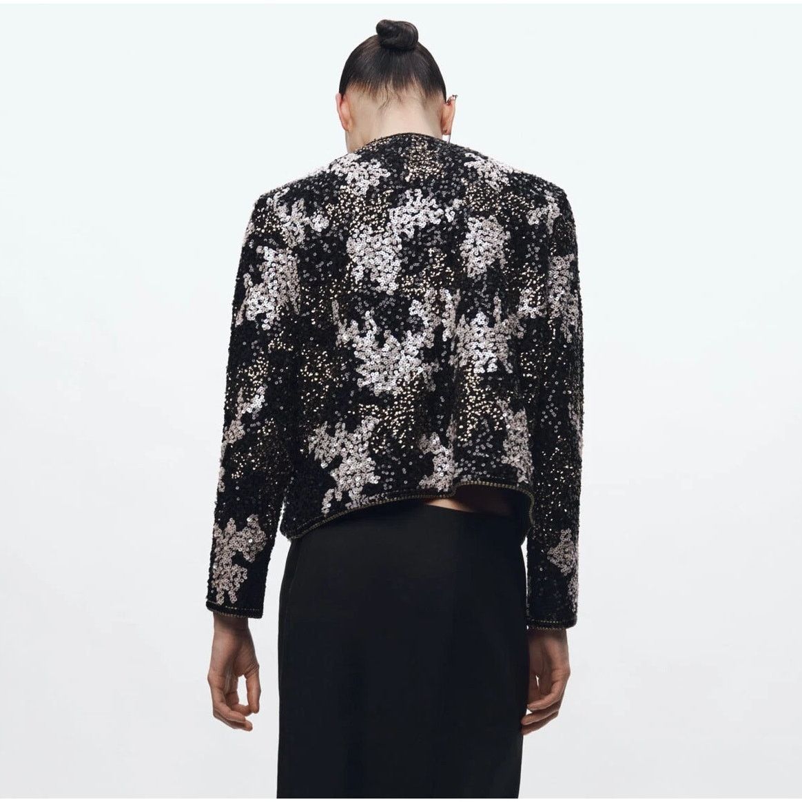 Zara RARE!!! ZARA Sequined Jacket NWT Size S / US 4 / IT 40 - 8 Thumbnail