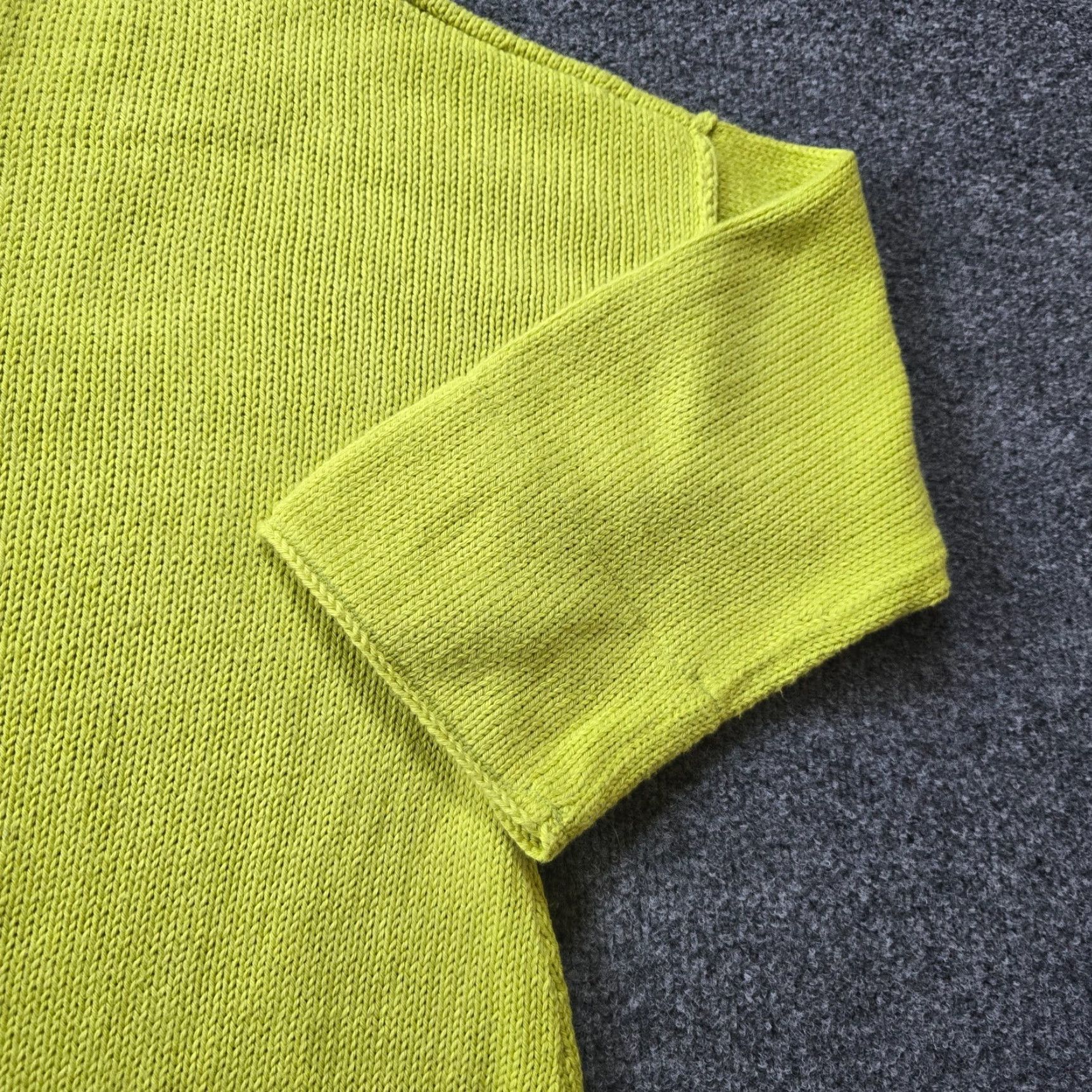Vintage Pure Cardigan Womens XL Green HandKnit Heavy Long Sleeve Casual Bohemian Classic sweater cardigan Women Size XL / US 12-14 / IT 48-50 - 4 Thumbnail