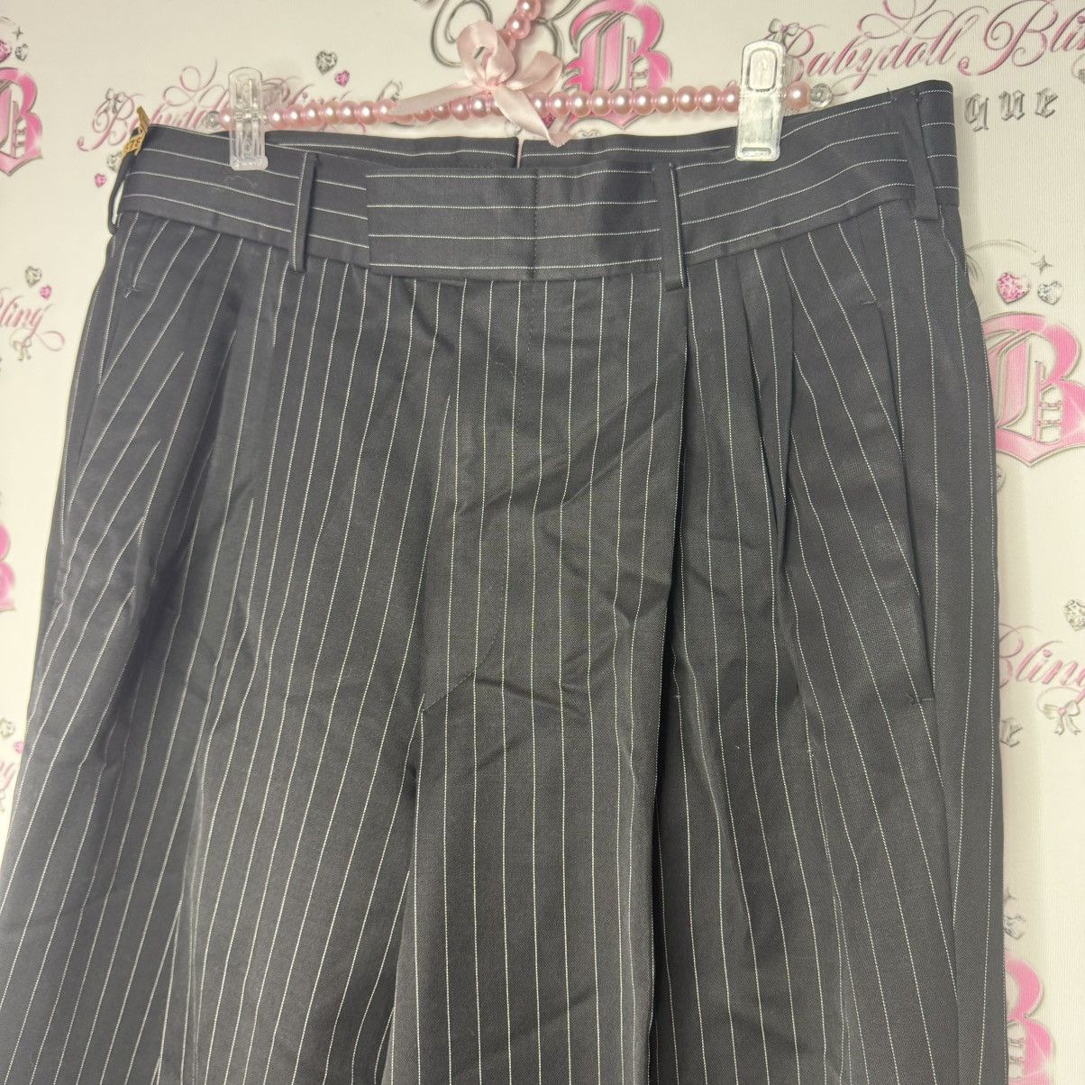 Gucci Gucci pants dress pants pin stripe striped flare wide leg Size 34" / US 12 / IT 48 - 11 Thumbnail