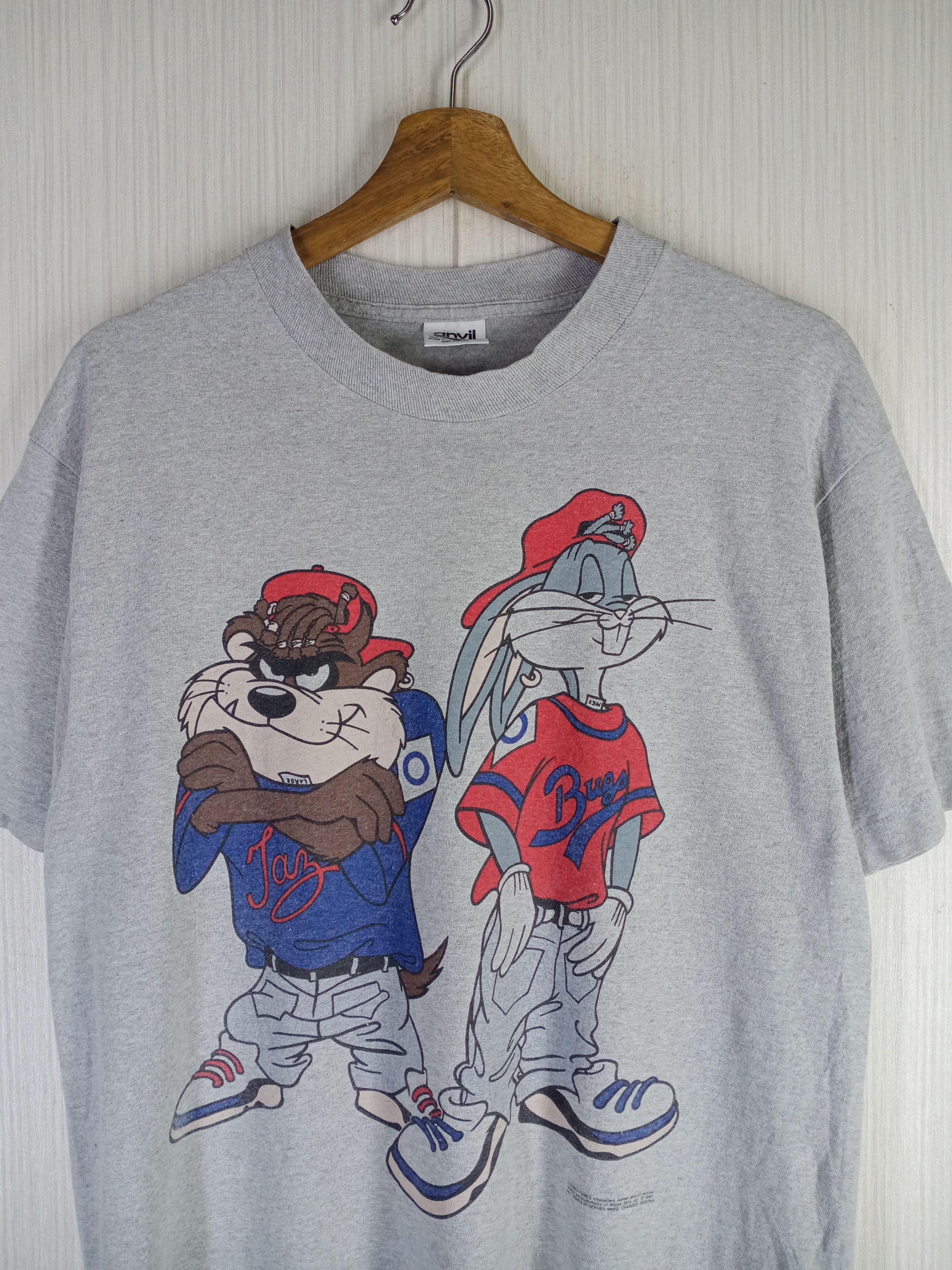 Cartoon Network × Vintage × Warner Bros Rare Vintage 1992 Looney Tunes Warner Bros Characters Tshirt Size US L / EU 52-54 / 3 - 3 Thumbnail
