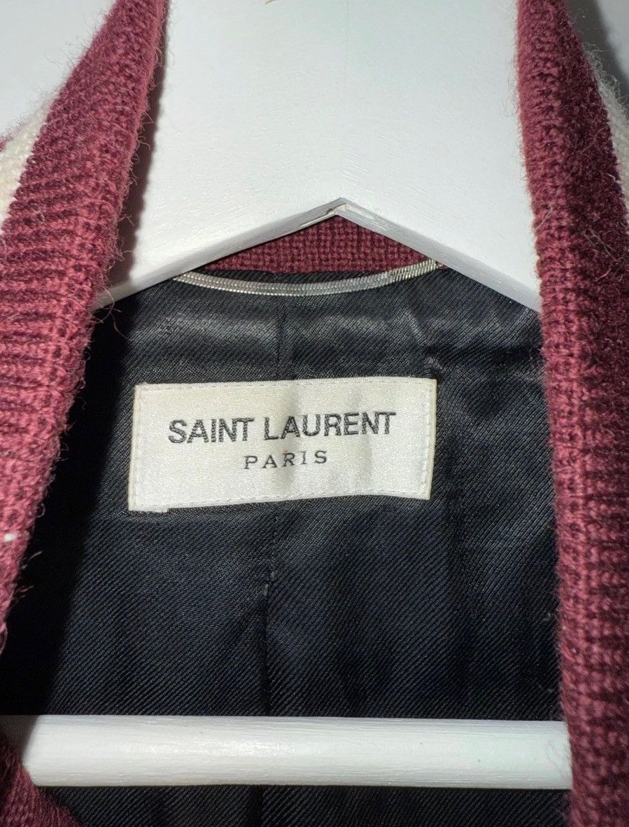 Saint Laurent Paris Saint Laurent Paris Burgundy Teddy Bomber Jacket Size US L / EU 52-54 / 3 - 2 Thumbnail