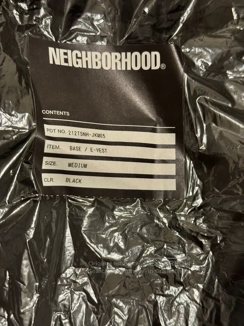Neighborhood Neighborhood Embroidered Letter Logo Black Down Vest Size US M / EU 48-50 / 2 - 4 Thumbnail