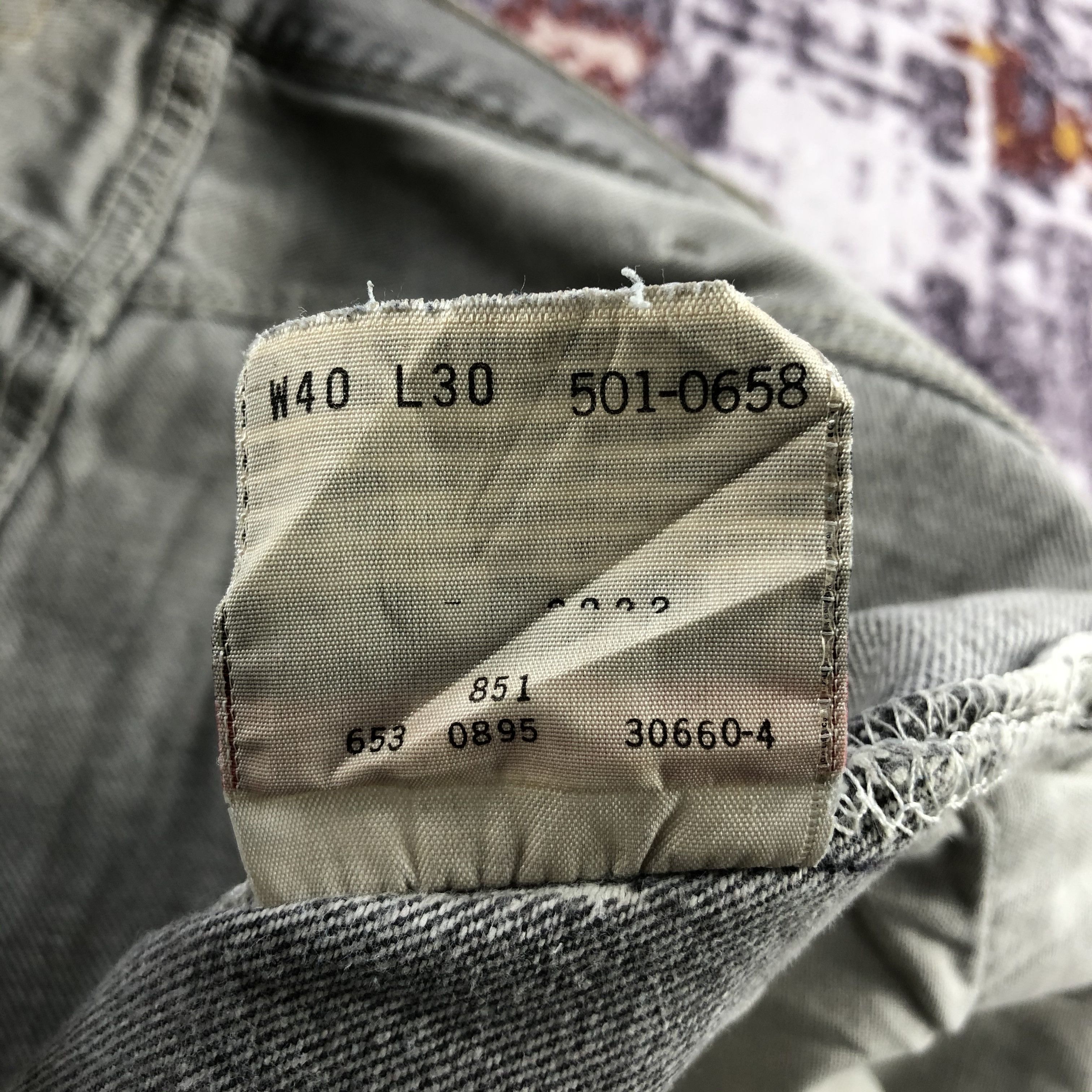 Levi's Vintage 90s Ash Gray Levis 501 Jeans-JM2338 Size US 40 / EU 56 - 18 Thumbnail