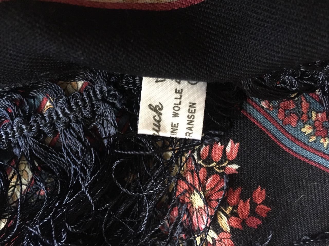 Vintage Handdruck vintage rare shawl Size ONE SIZE - 3 Thumbnail