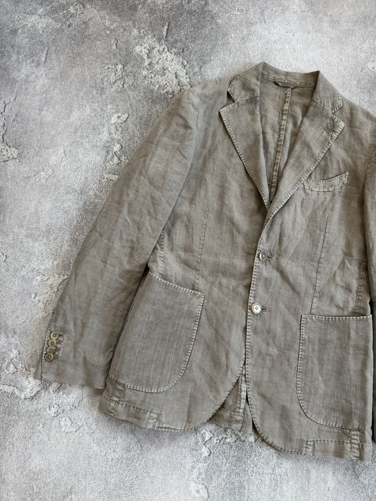 L.B.M. 1911 L.B.M. 1911 tailored linen blazer casual jacket Size 46R - 7 Thumbnail