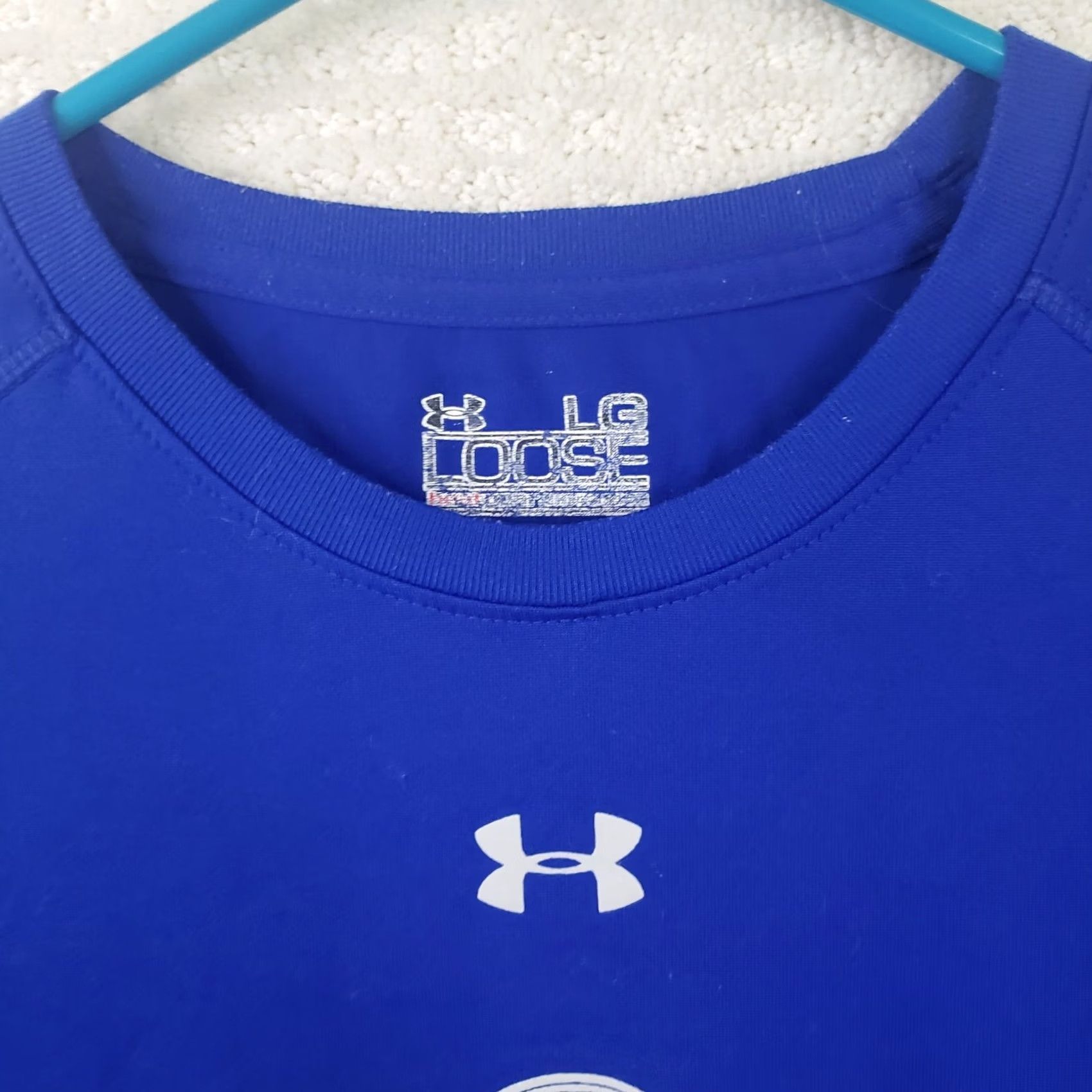 Under Armour Under Armour T-Shirt Men's L Blue Loose Heatgear Stay Army Strong SS Quick Dry Size US L / EU 52-54 / 3 - 5 Thumbnail