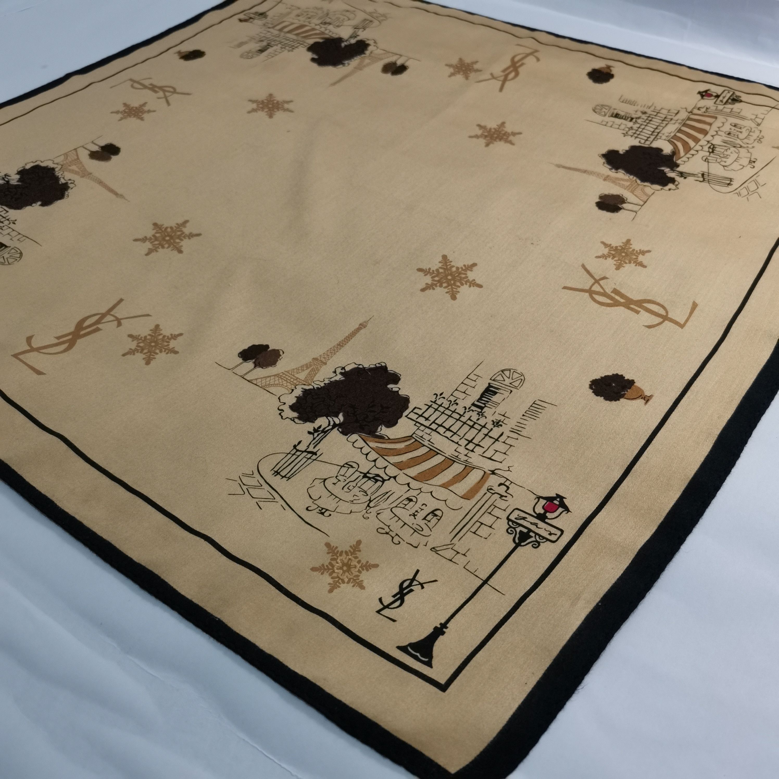 Yves Saint Laurent YVES SAINT LAURENT HANDKERCHIEF/ BANDANA/ SCARF Size ONE SIZE - 5 Thumbnail