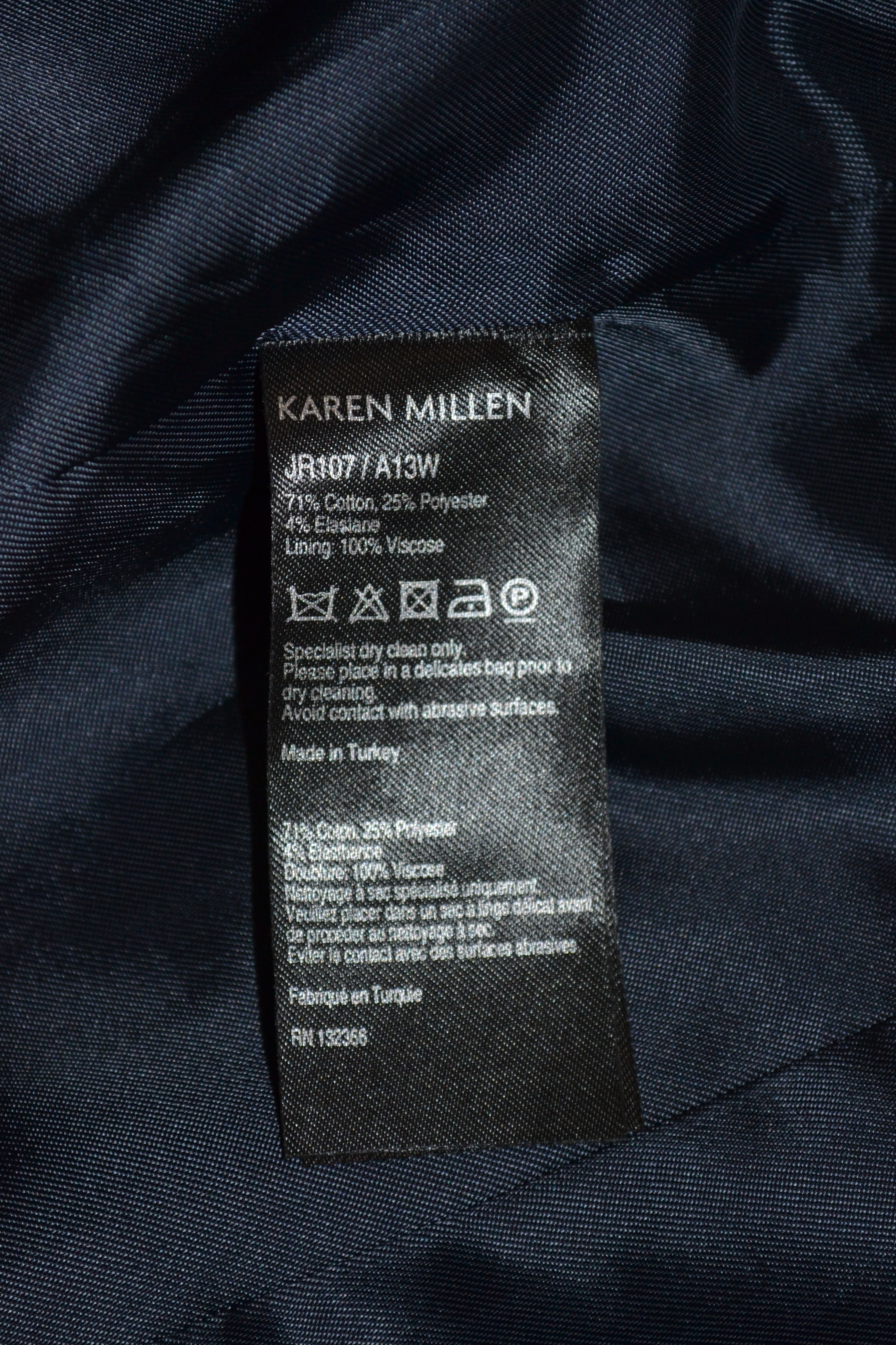 Karen Millen Karen Millen Tailored Blazer | Geometric Pattern Grey Jacket Size S / US 4 / IT 40 - 9 Thumbnail