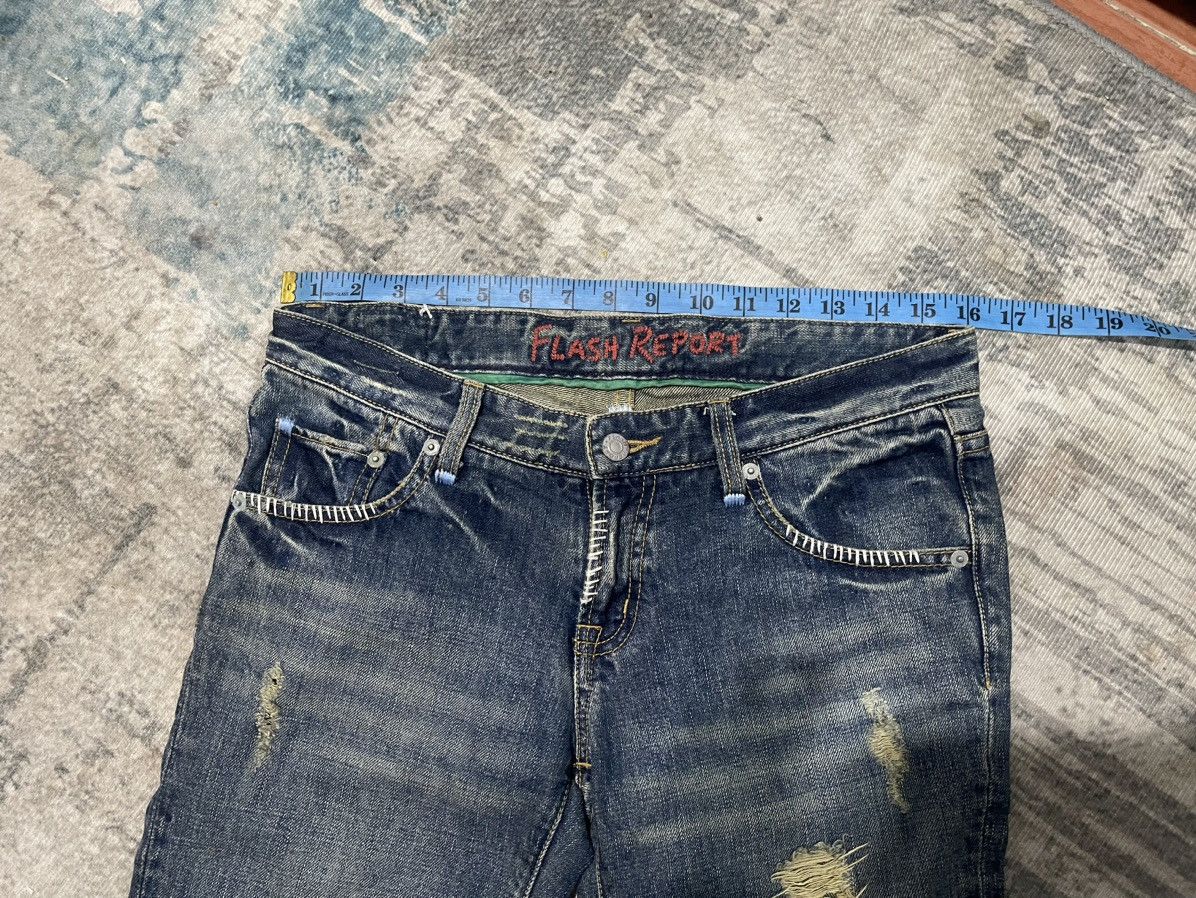 Japanese Brand RARE ! Vintage Flash Report Distressed Style Kapital Design Size US 32 / EU 48 - 18 Thumbnail